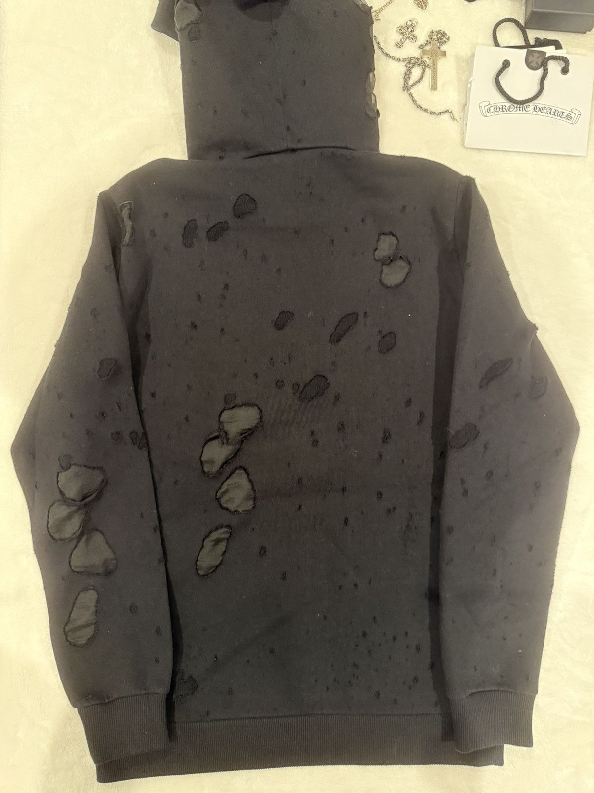 Givenchy Givenchy Paris Distressed hoodie Size US S / EU 44-46 / 1 - 5 Thumbnail