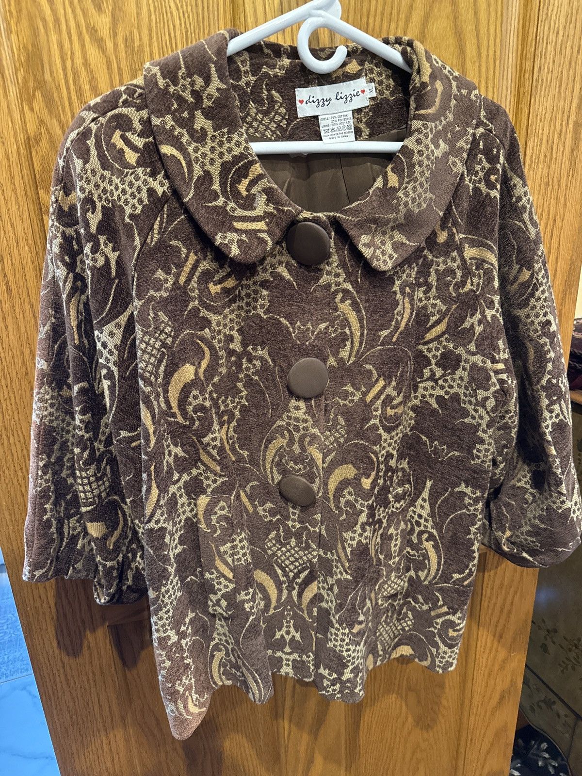 Other Brown tapestry jacket Size XL / US 12-14 / IT 48-50 - 1 Thumbnail