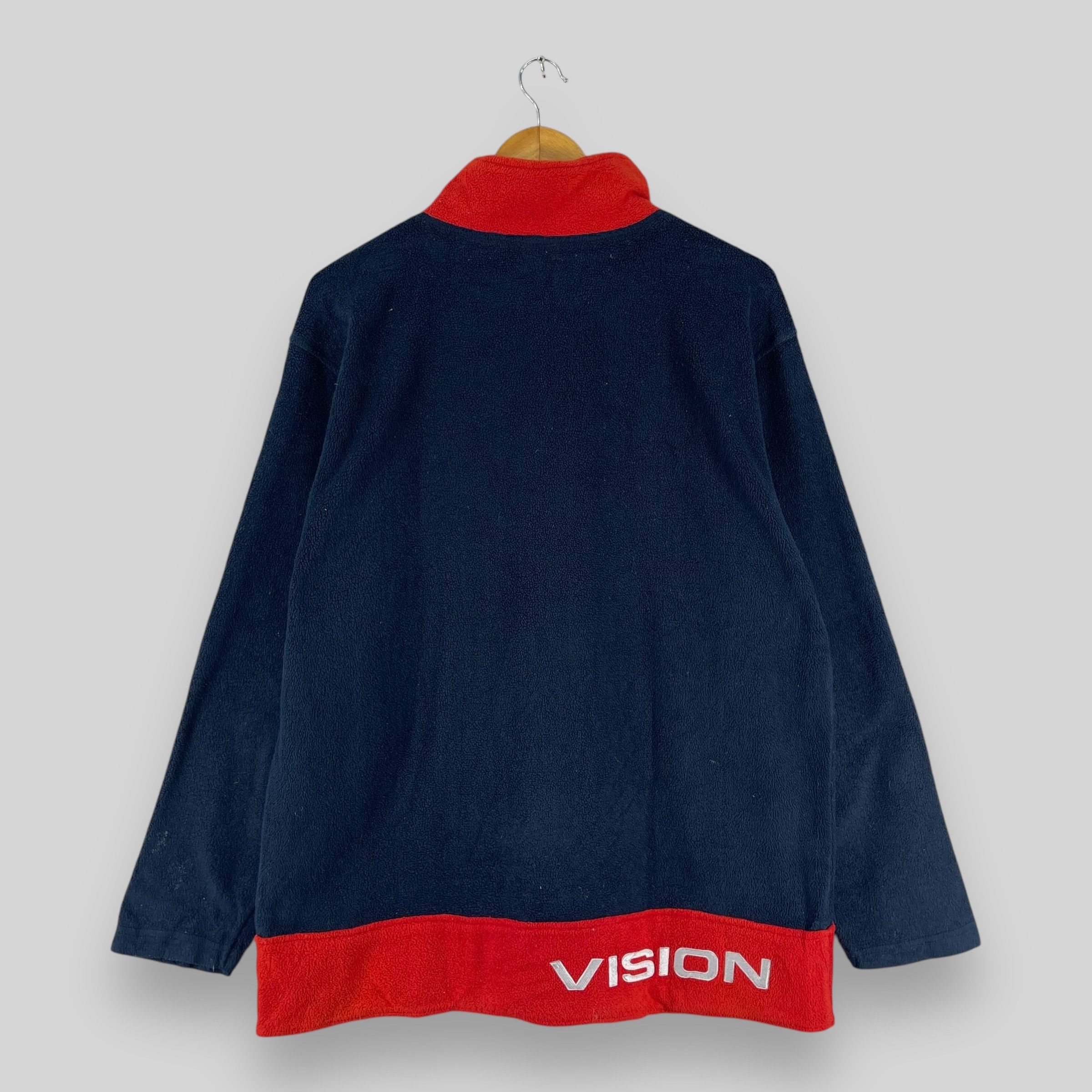 Vision Streetwear Vintage 90s VISION STREET WEAR Half Zipper Fleece Size US L / EU 52-54 / 3 - 8 Thumbnail