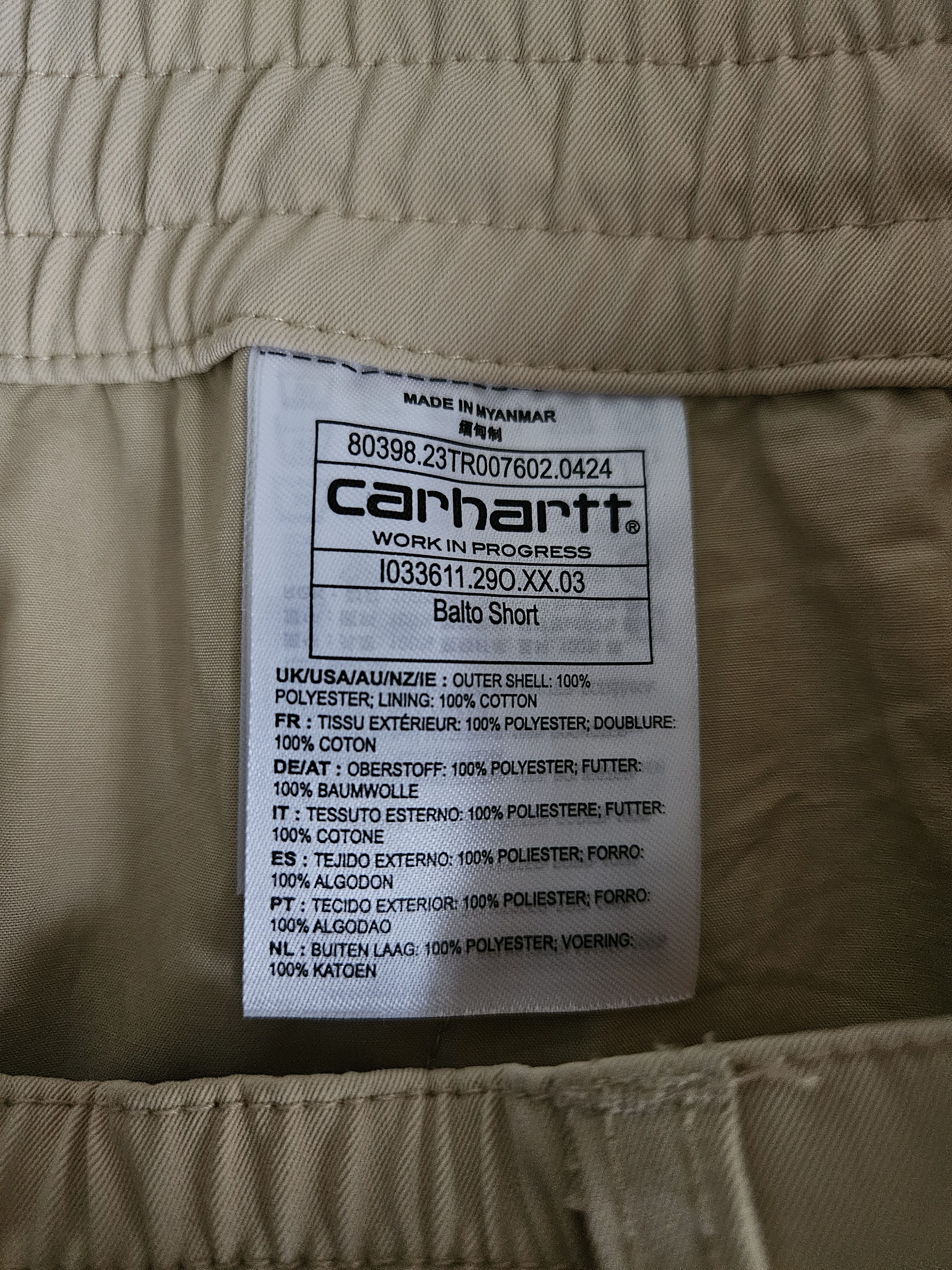 Carhartt Wip Balto Short Size US 32 / EU 48 - 5 Thumbnail