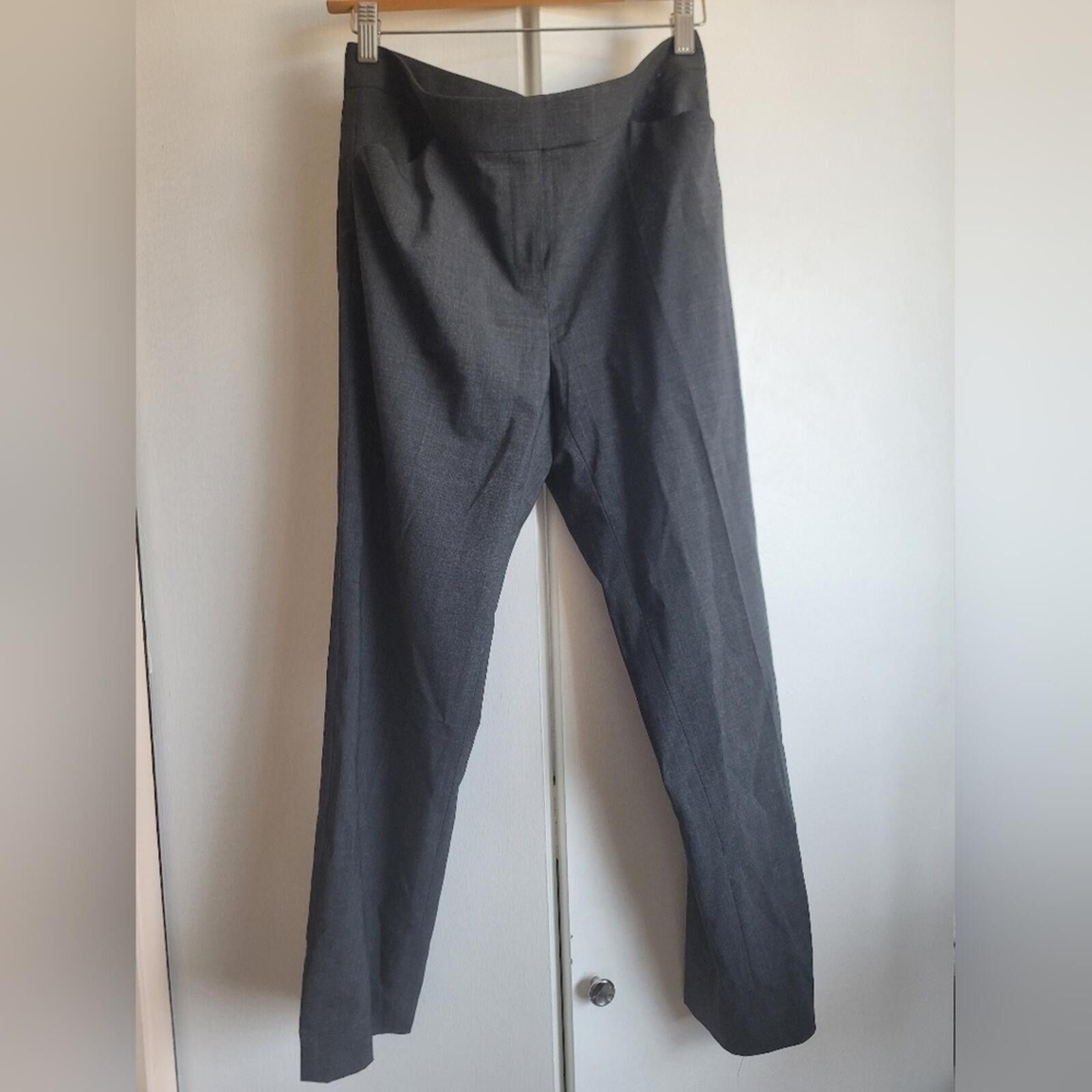 Other Lafayette 148 New York Irving Pant Charcoal Gray Wool SZ 4 Size 27" / US 4 / IT 40 - 4 Thumbnail