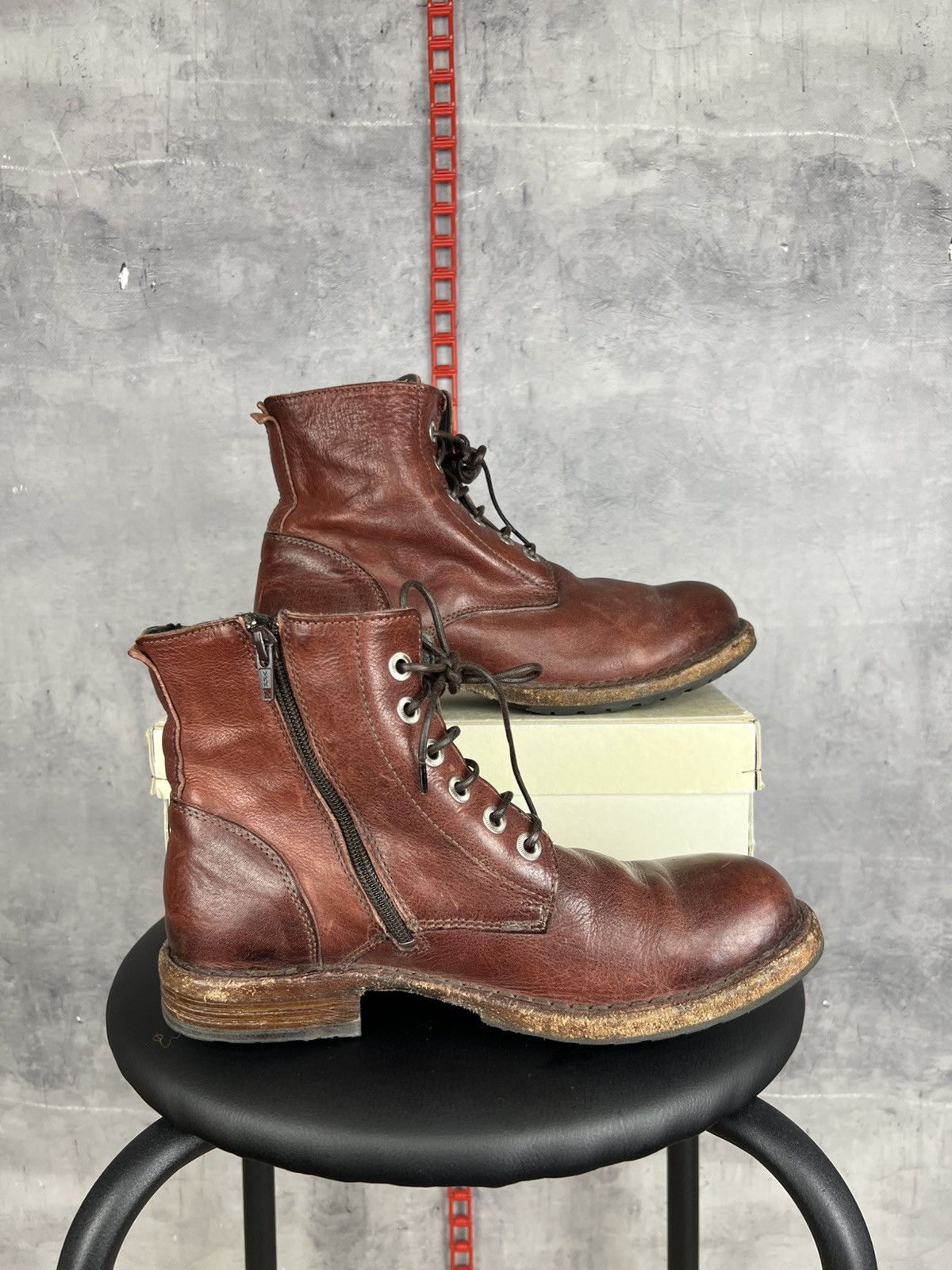 MoMA MOMA Leather Ankle Boots EU 38 Women / Unisex Brown Size US 8 / IT 38 - 9 Thumbnail