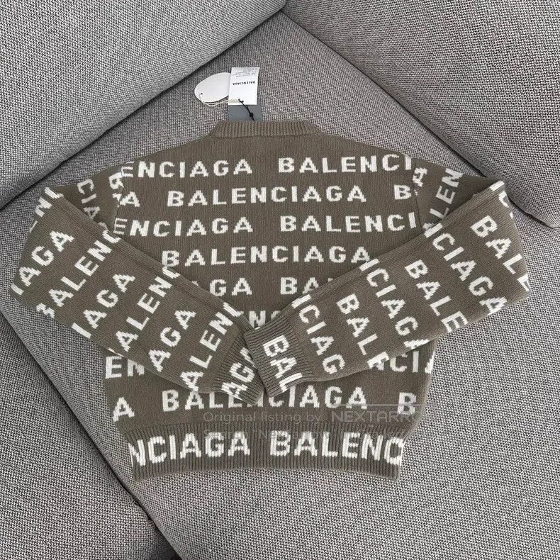 Balenciaga Balenciaga Patchwork logo letter round neck long-sleeve pu Size US S / EU 44-46 / 1 - 2 Thumbnail