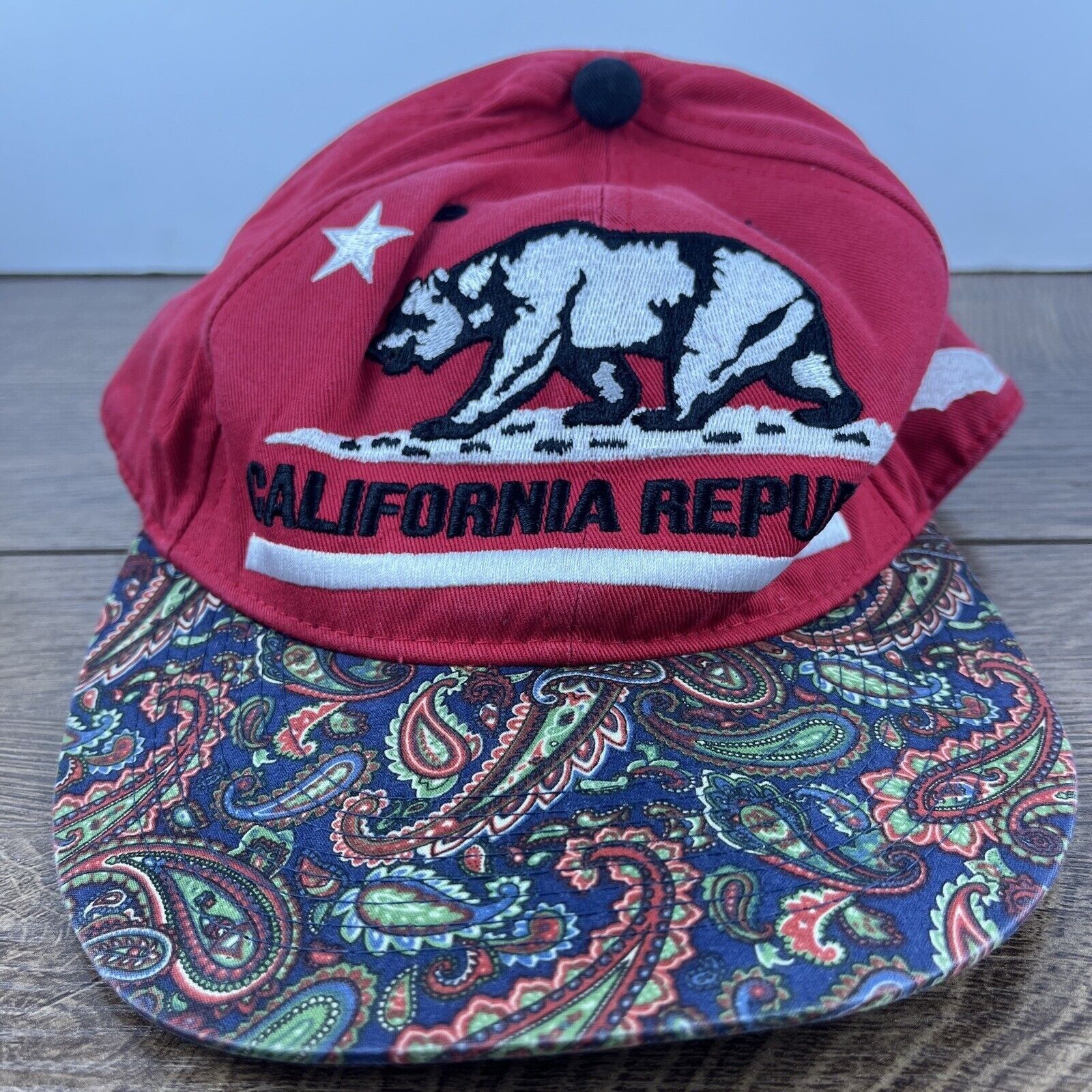 Other California Republic Hat Red Cali Bear Red Hat Adjustable Sna Size ONE SIZE - 1 Thumbnail
