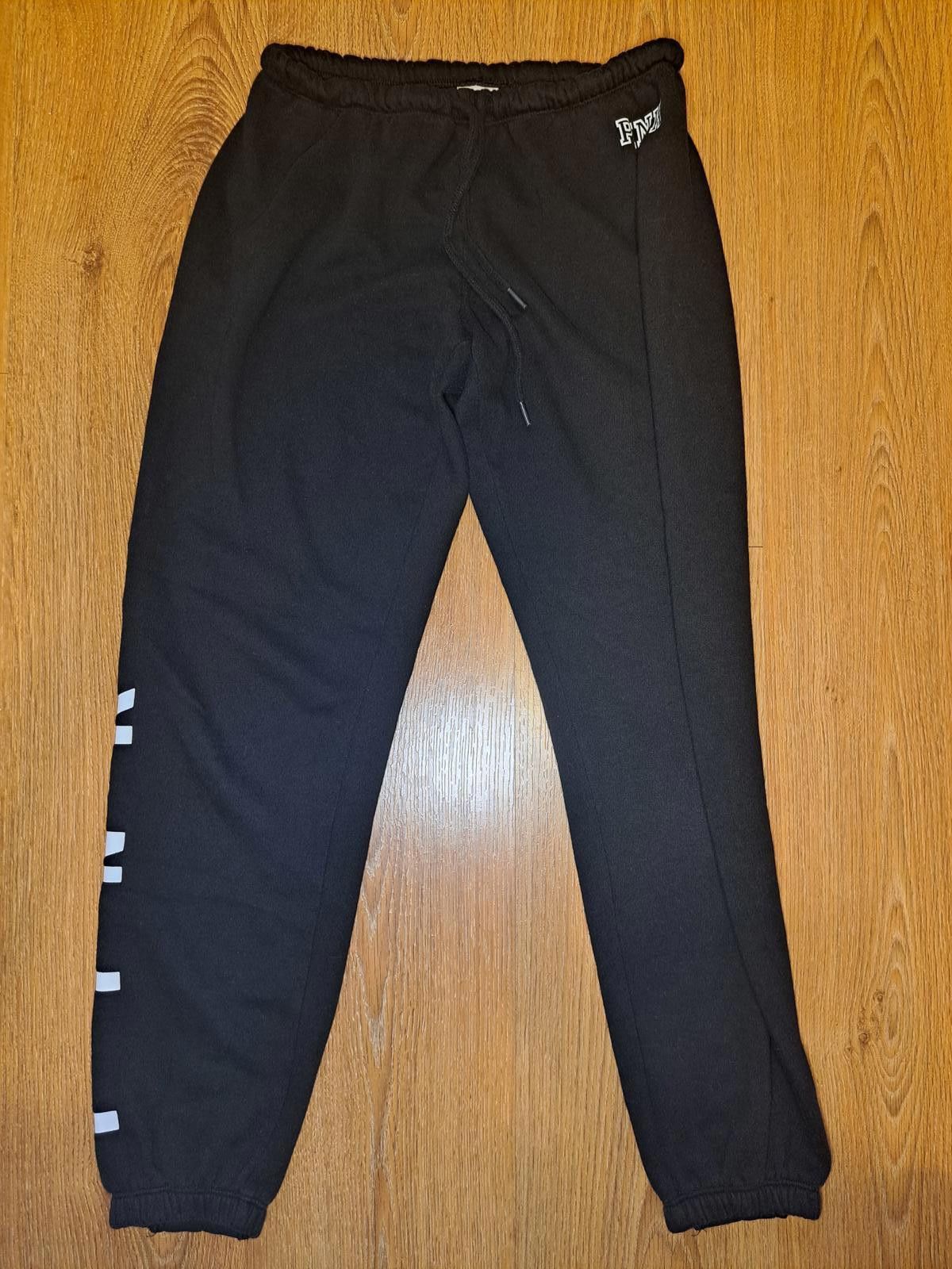 Designer Victorias Secret PINK Sweatpants Womens XS Black Cotton Size 26" / US 2 / IT 38 - 1 Thumbnail