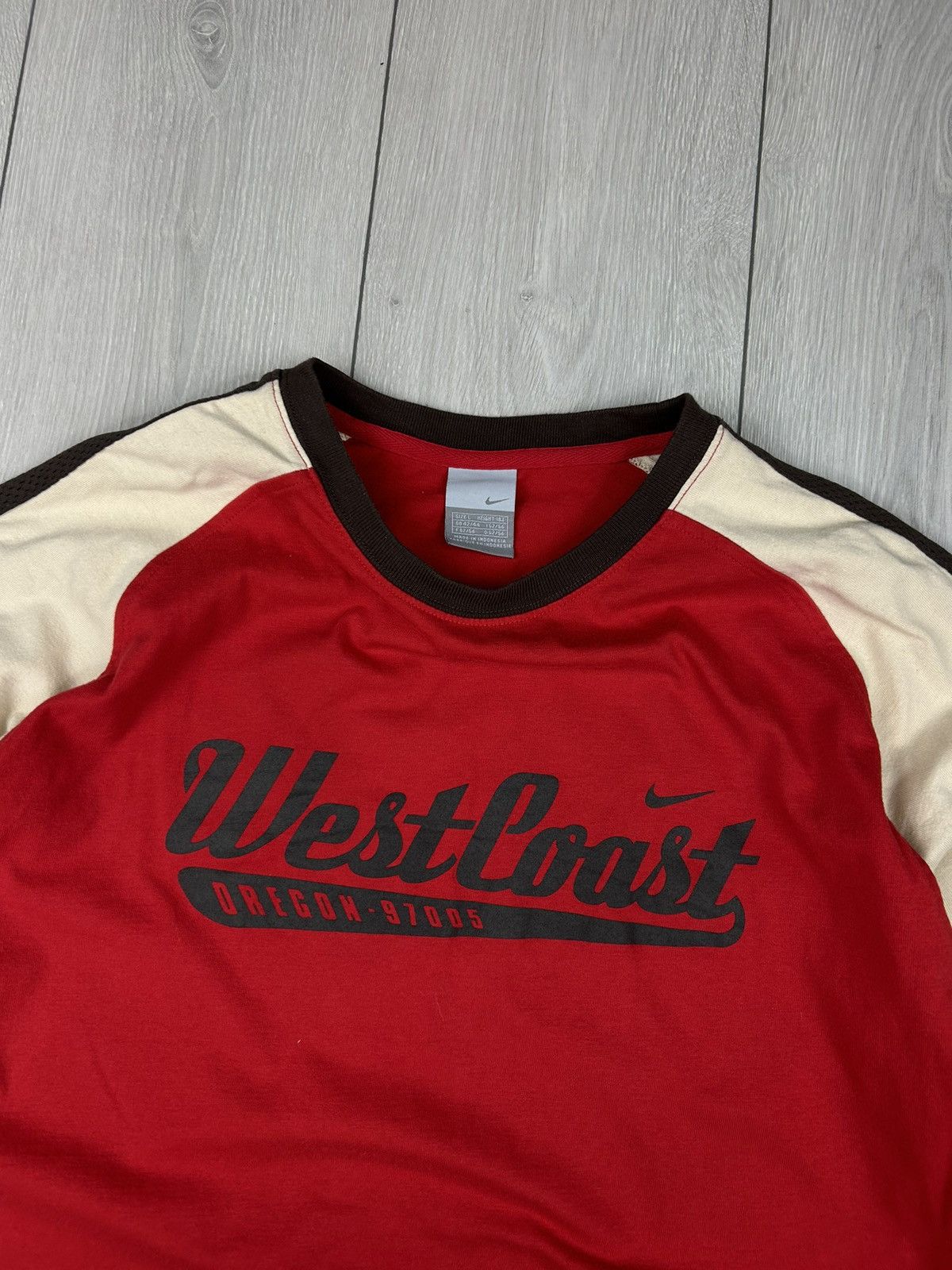 Nike × Vintage Nike Vintage West Coast Long Sleeve T shirt Size L Size US L / EU 52-54 / 3 - 4 Thumbnail