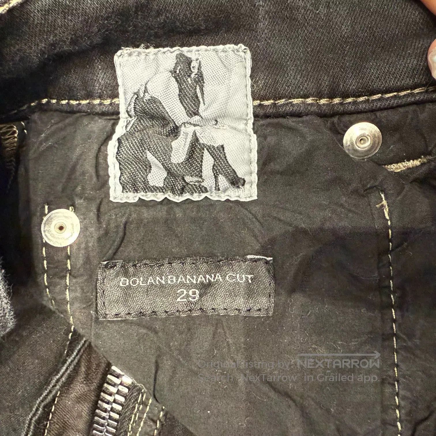 Rick Owens Rick Owens Black Zip Flare Jeans. Size US 29 - 7 Thumbnail