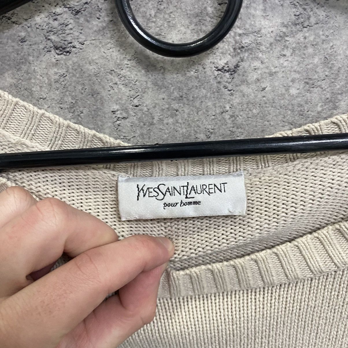 Yves Saint Laurent Heavy YSL Sweater Knit Thick Yves Saint Laurent Sweater Size US XL / EU 56 / 4 - 6 Thumbnail