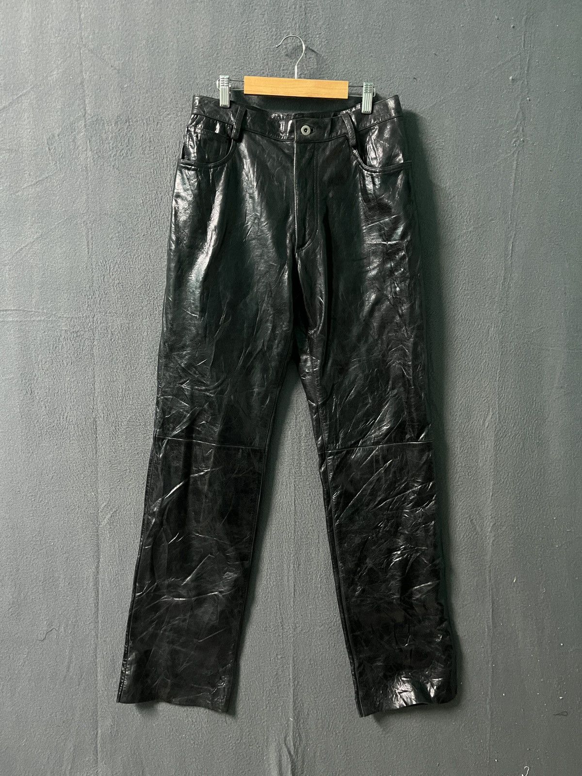 Japanese Brand Fifth Corner Cowhide Leather Pants Size US 30 / EU 46 - 1 Thumbnail