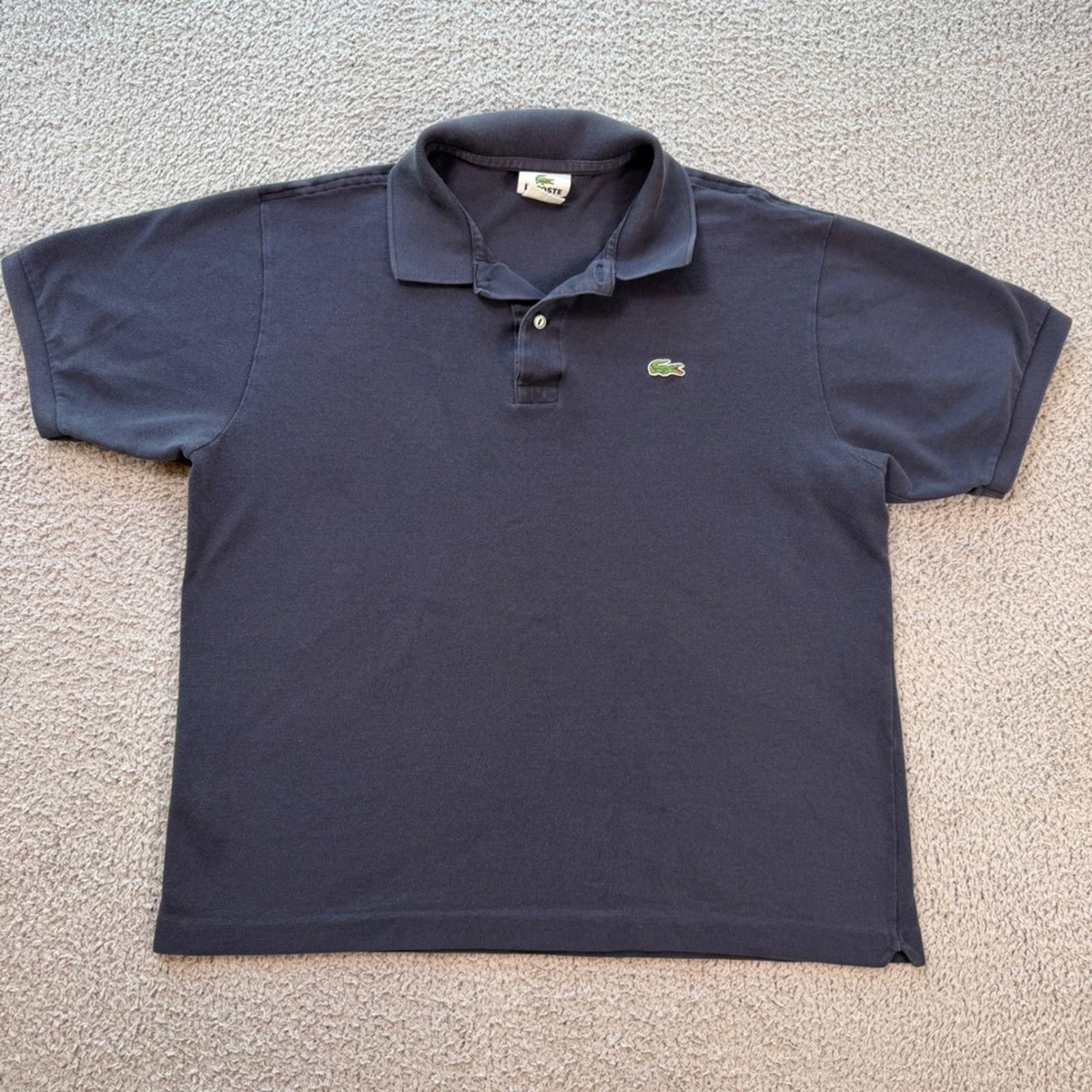 Lacoste Lacoste Mens Navy Blue Pique Cotton Polo Shirt 6 XL Size US XL / EU 56 / 4 - 1 Thumbnail