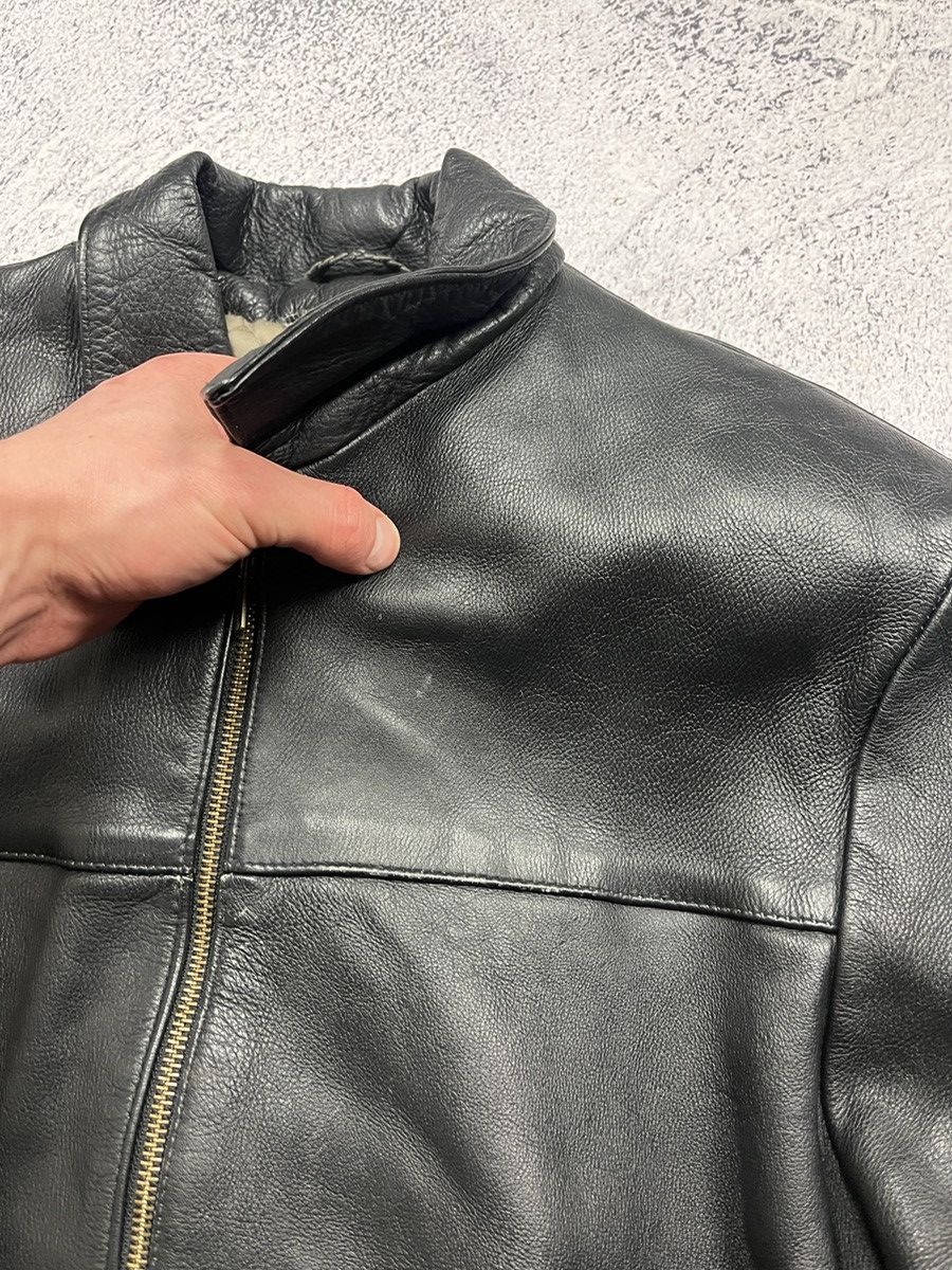 AMI Y2K Vintage AMI Leather Jacket Moto Streetwear Style USA VTG Size US S / EU 44-46 / 1 - 12 Thumbnail