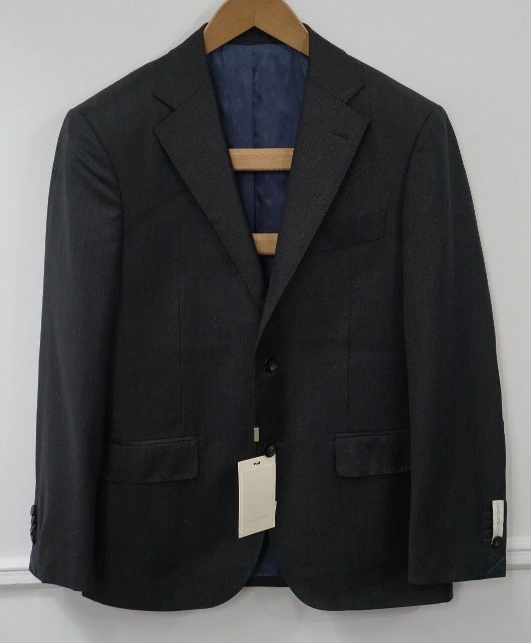 Suitsupply Men Suitsupply Blazer Napoli Grey Wool S110 Zignone UK/US46 Size 46R - 1 Thumbnail