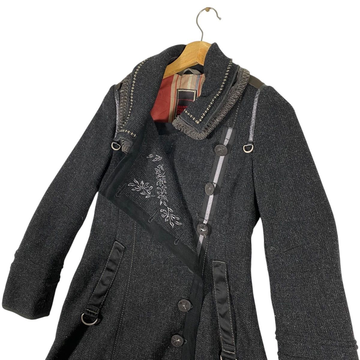Marithe + Francois Girbaud × Vintage Vintage Marithe Francois Girbaud Wool Long Jacket S Size Size S / US 4 / IT 40 - 7 Thumbnail