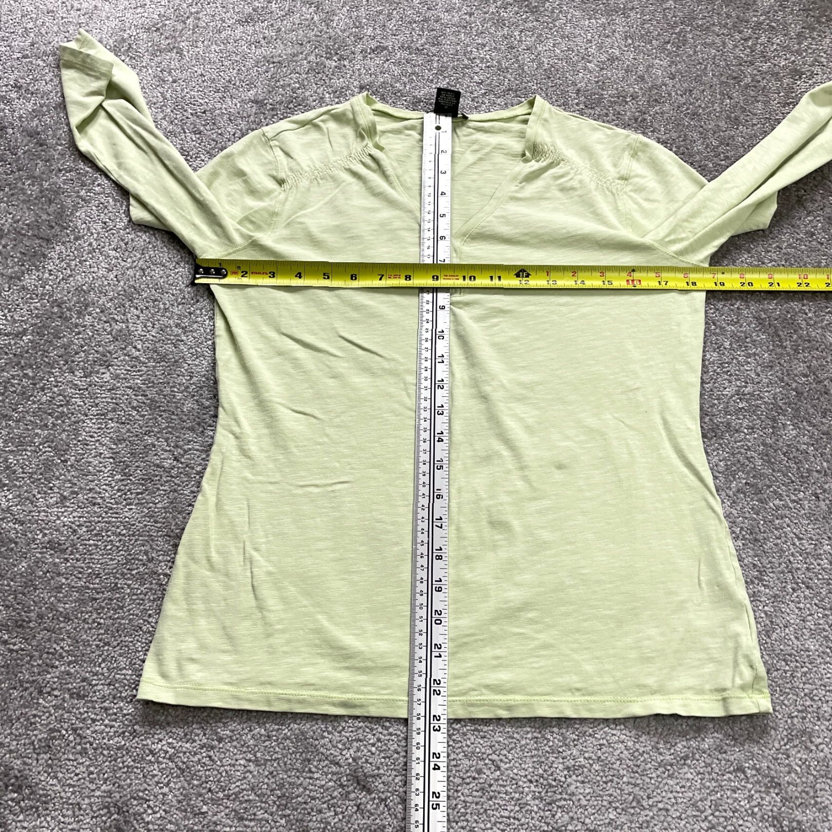 Eddie Bauer Eddie Bauer Women's Small Yellow V-Neck Long Sleeve Knit Shirt Casual Top Size S / US 4 / IT 40 - 7 Thumbnail