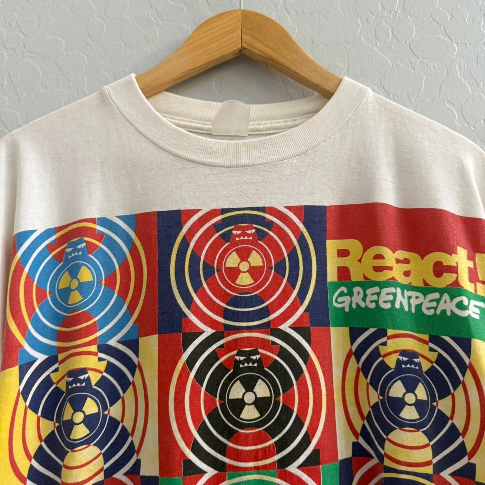 Other Vintage 1992 Greenpeace Concert Humanitarian Shirt Size US XL / EU 56 / 4 - 2 Thumbnail