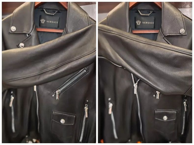 Versace Versace Nappa sheepskin fashion leather jacket jacket Size XXL / US 16-18 / IT 52-54 - 9 Thumbnail