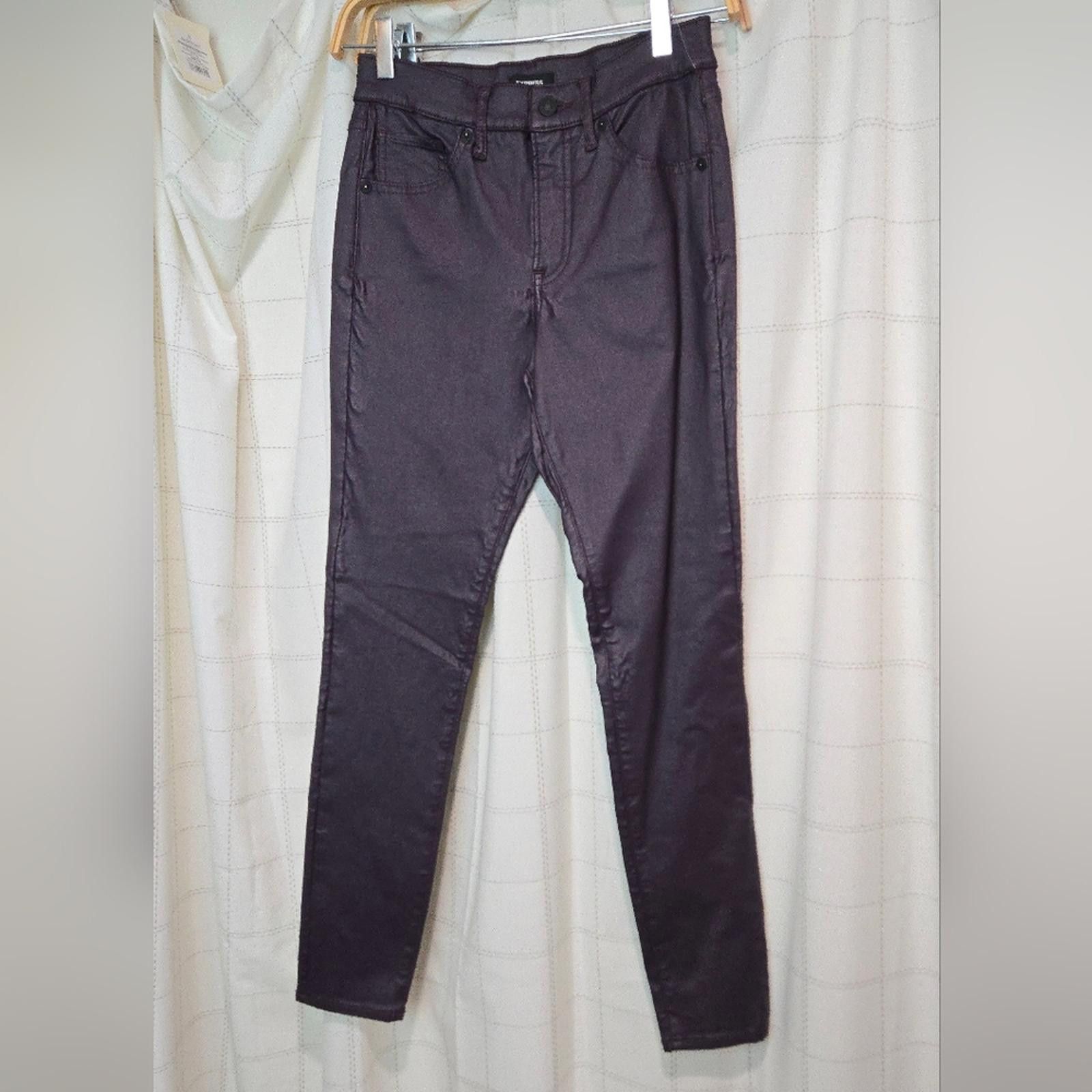 Express Express Skinny Mid Rise Coated Jean Size 25" / US 0 / IT 36 - 2 Thumbnail
