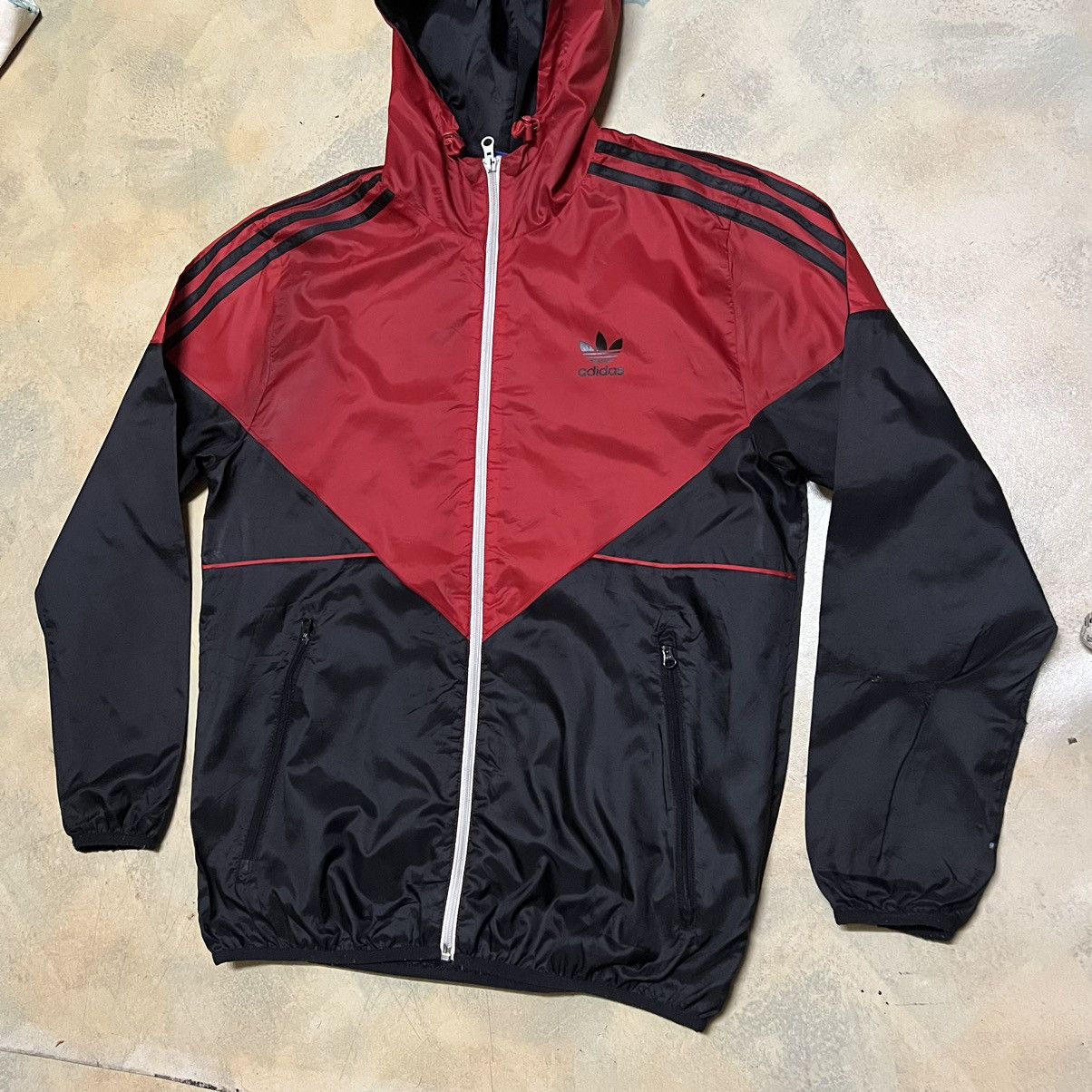 Adidas Adidas Zipper Hoodie Light Jacket Windbreaker Size US M / EU 48-50 / 2 - 2 Thumbnail