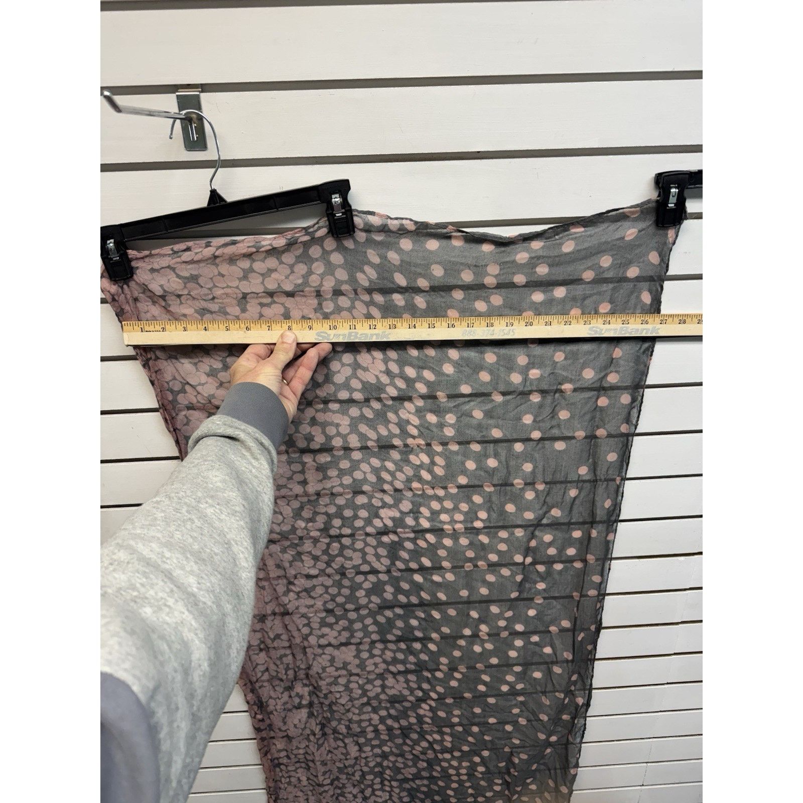 Other Sheer Dotted Scarf 27x61 Boho Ethereal Whimsigoth Celestial Size ONE SIZE - 4 Thumbnail