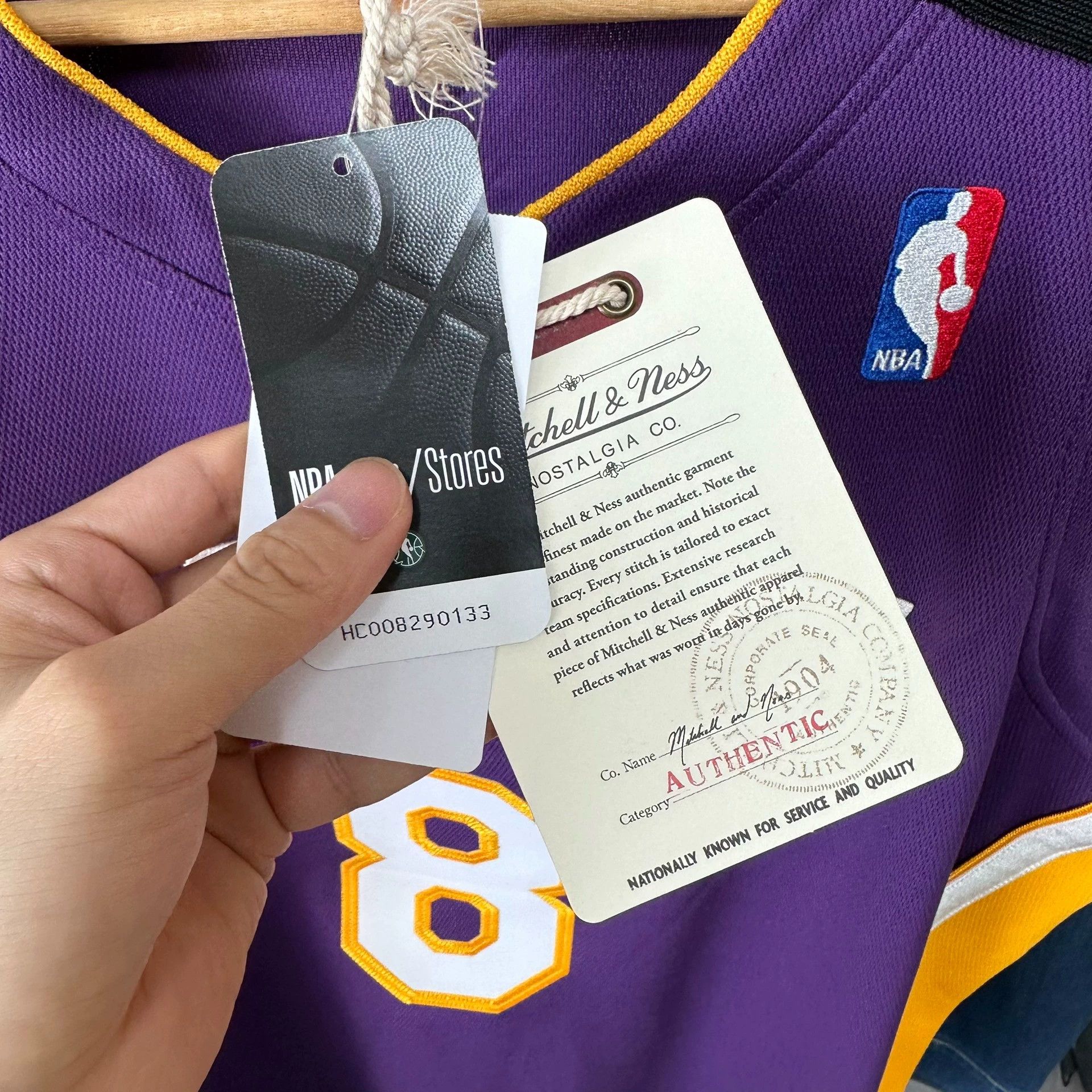 Nike Mitchell & Ness Lakers 99-00 Kobe 8 Purple Jersey Size US L / EU 52-54 / 3 - 7 Thumbnail