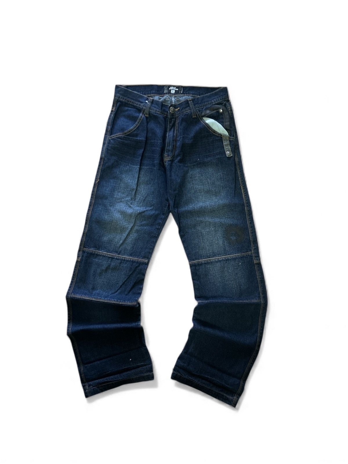 Vintage Vintage Y2K No Fear Carpenter Style Dark Wash Denim Jeans Size US 32 / EU 48 - 1 Thumbnail