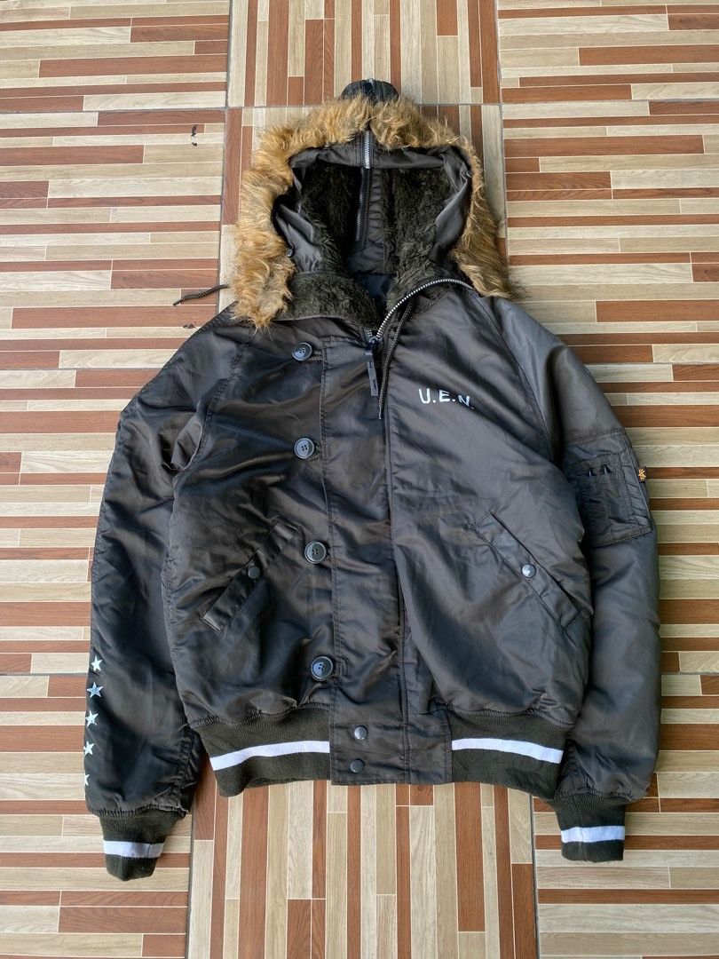 Alpha Industries Offer! X Uniform Experiment Fur Hood Zipp N2B Bomber Jacket Size US L / EU 52-54 / 3 - 2 Thumbnail