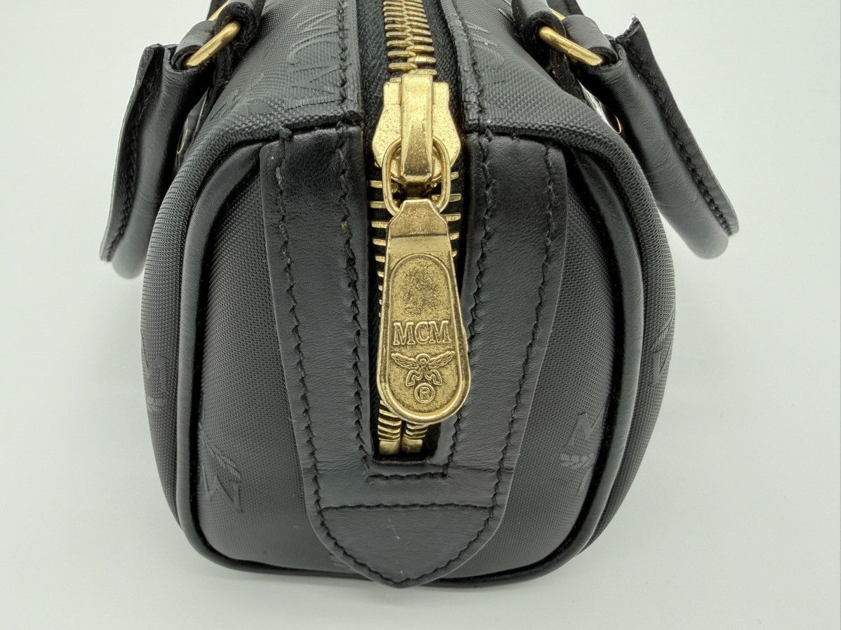 MCM MCM Visetos Logogram 2-Way Hand Bag – Black Size ONE SIZE - 12 Thumbnail