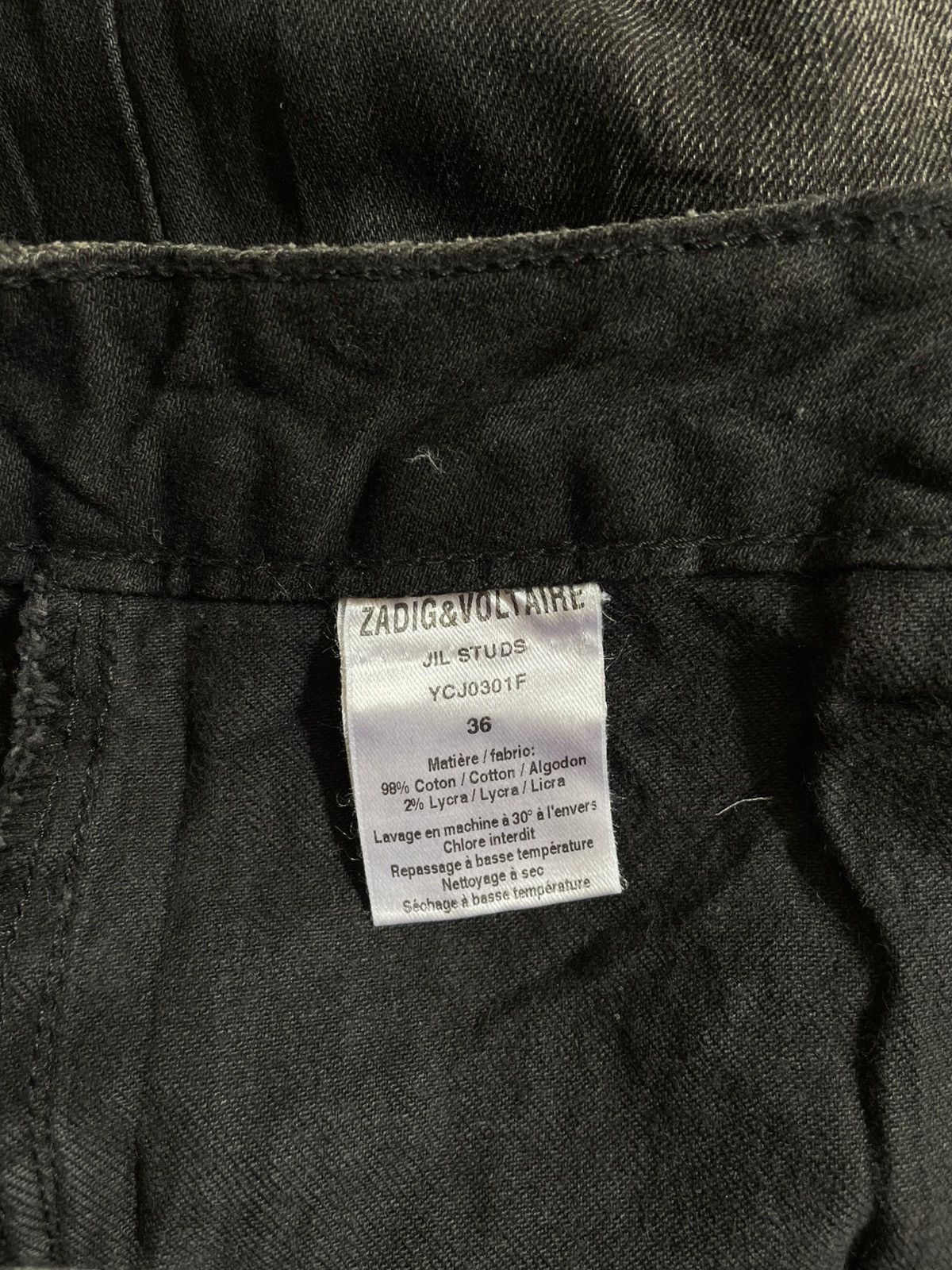 Zadig & Voltaire Y2k Zadig & voltaire mini skirt gothic Size 30" / US 8 / IT 44 - 3 Thumbnail