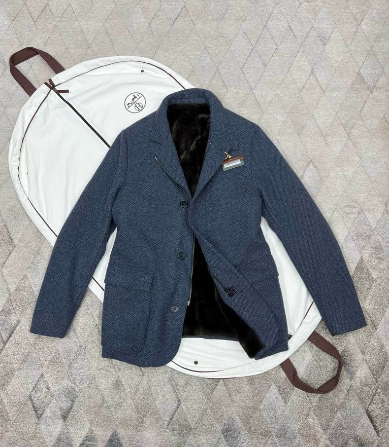 Loro Piana LORO PIANA Roadster cashmere hunting coat Size US XL / EU 56 / 4 - 1 Thumbnail