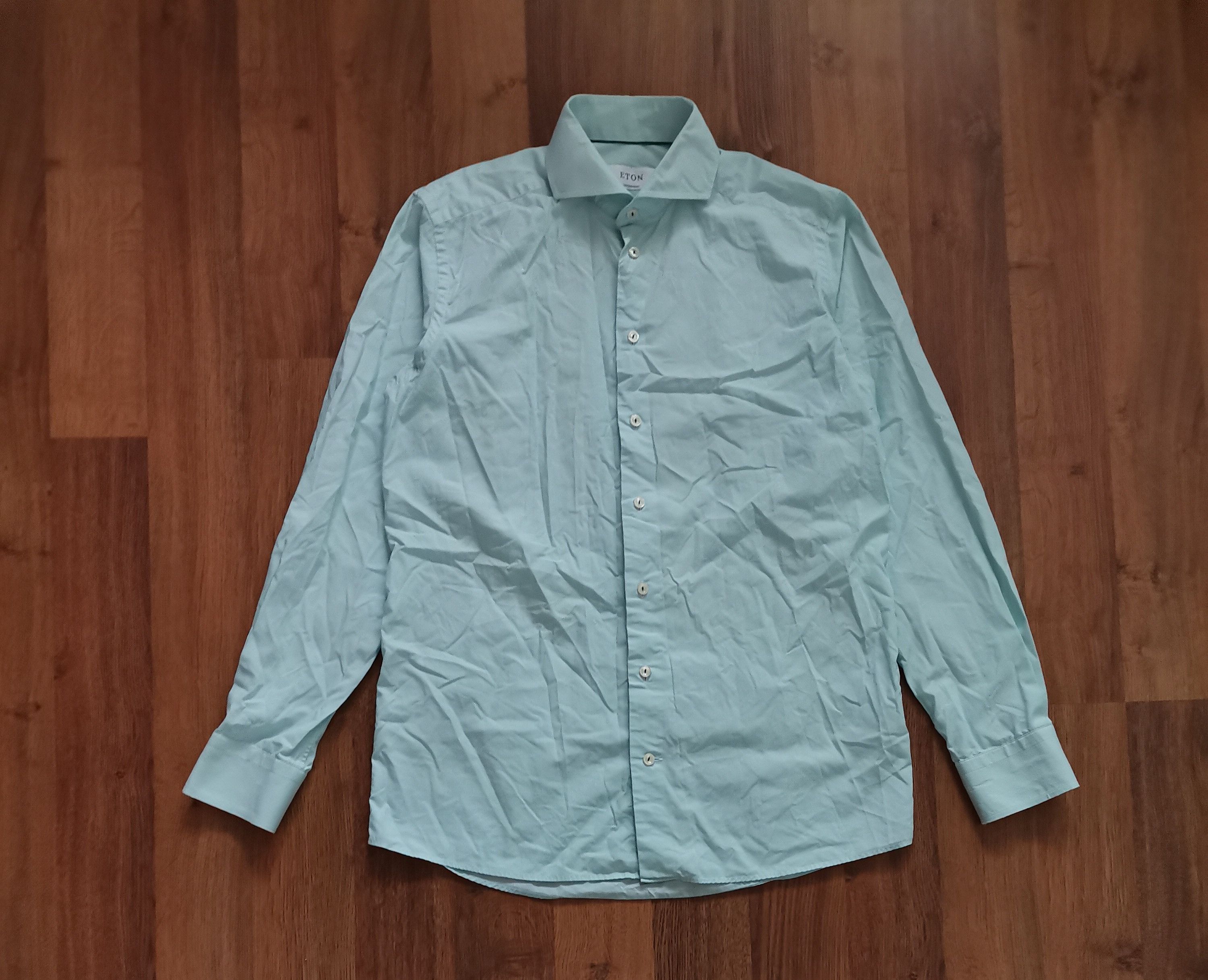 Eton Eton Pin Striped Shirt Size US M / EU 48-50 / 2 - 1 Thumbnail