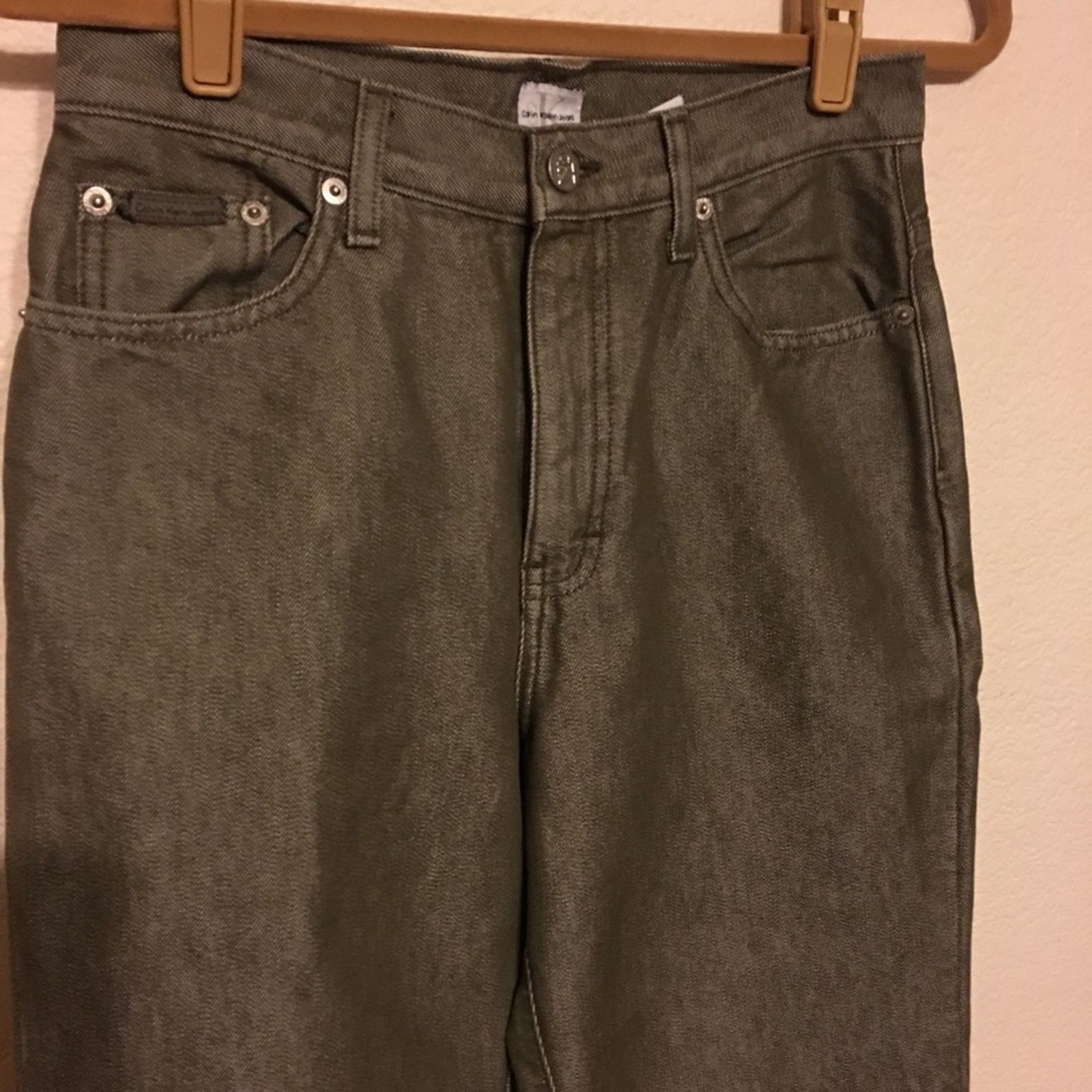 Calvin Klein Calvin Klein army green jeans NWOT 8 Size 30" / US 8 / IT 44 - 2 Thumbnail