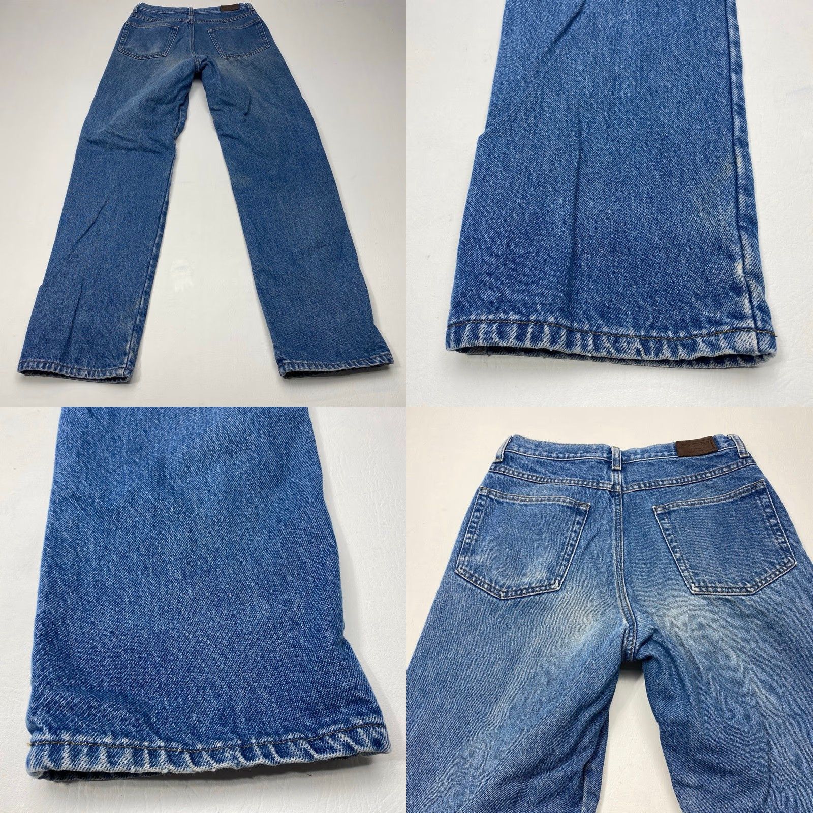 Vintage VINTAGE L.L. BEAN Double L Jeans Mens 30x34 Blue Denim Flannel Lined Natural Fit 90s Workwear USA Outdoor Denim Blue Mens Jeans Size US 30 / EU 46 - 8 Thumbnail