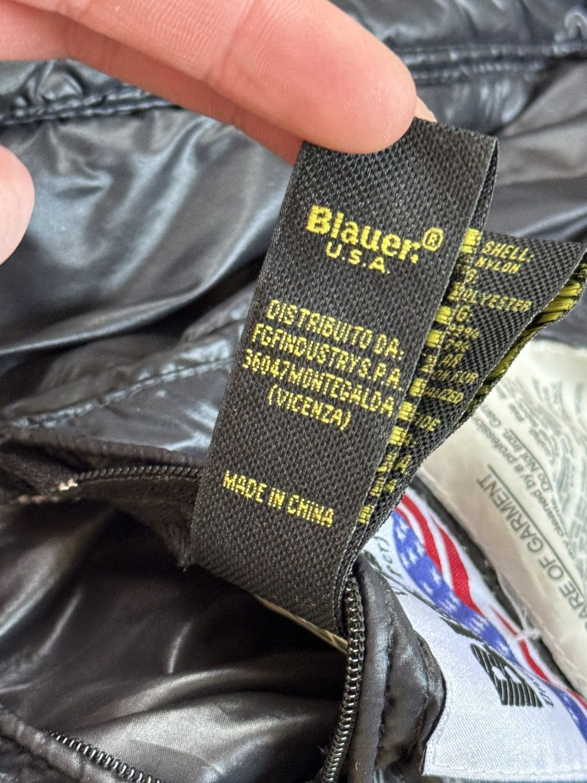 Vintage Blauer USA L black down zip puffer jacket quilted Size L / US 10 / IT 46 - 17 Thumbnail