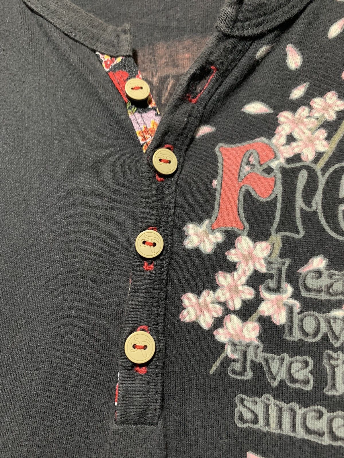 Beauty Beast Vintage Bullet Noise tattoo girl geisha sukajan button LS Size US M / EU 48-50 / 2 - 9 Thumbnail