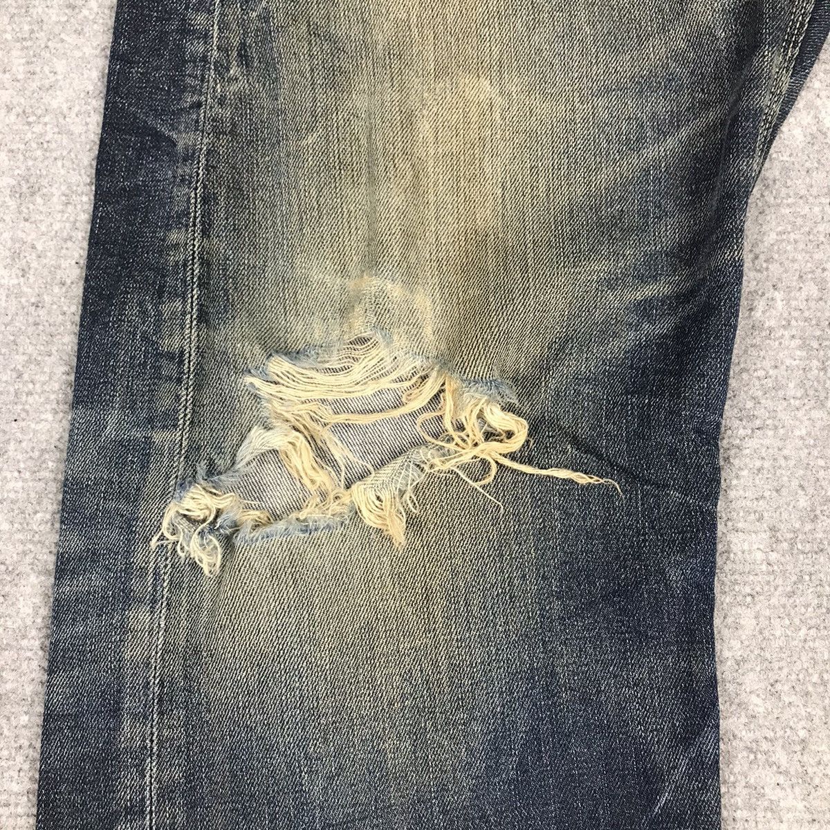 Japanese Brand Distressed Denim Back Number Japan Denim pants Size US 33 - 4 Thumbnail