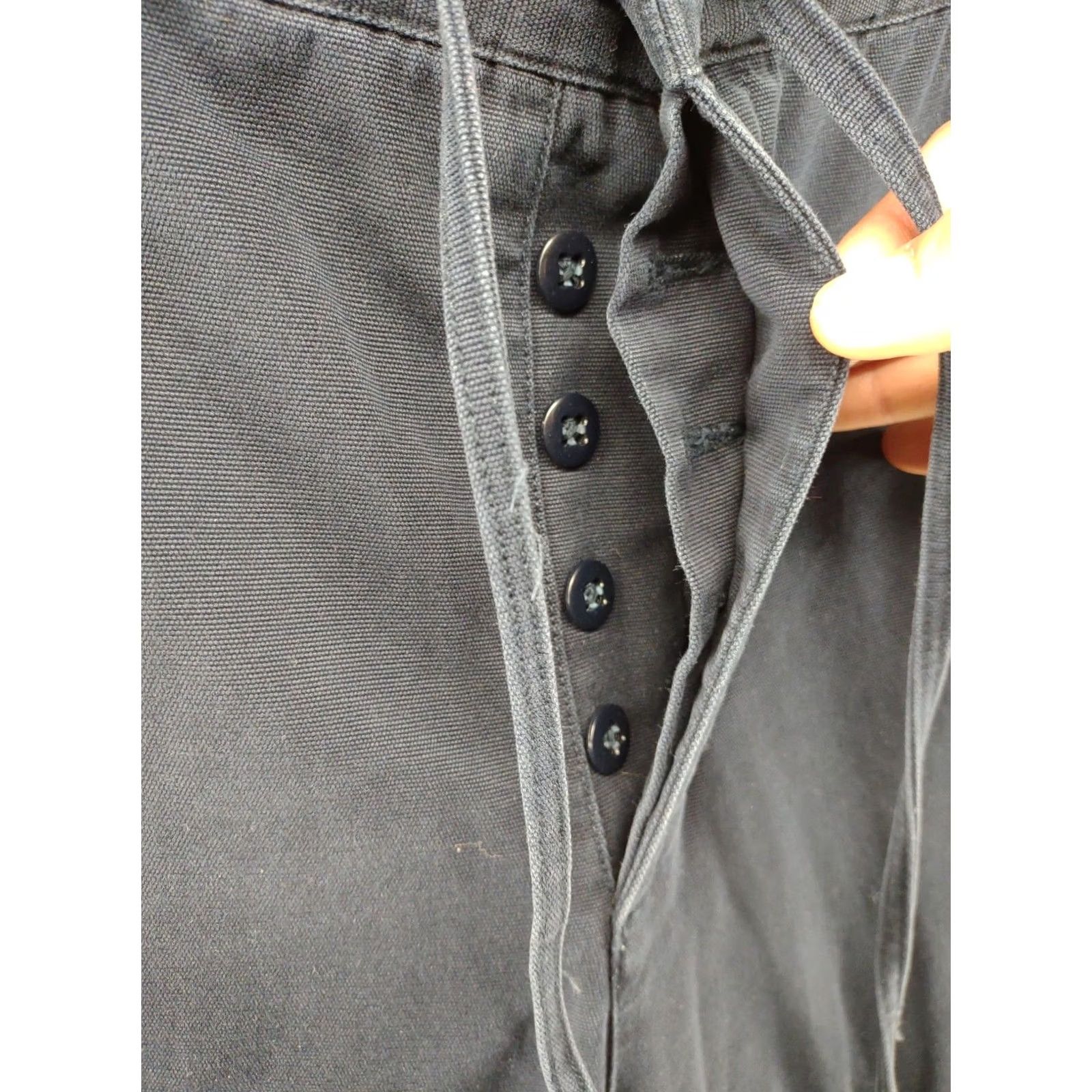 Lands' End Lands' End Men's Scrub Type Pants in Size 36 Blue Drawstring Button Fly Relaxed Cotton 29 Inseam Size US 36 / EU 52 - 3 Thumbnail