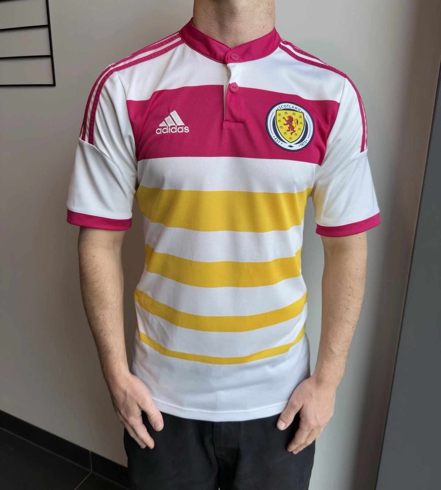 Adidas Scotland National 2014 2015 Away Jersey Adidas Shirt Soccer Size US S / EU 44-46 / 1 - 1 Thumbnail
