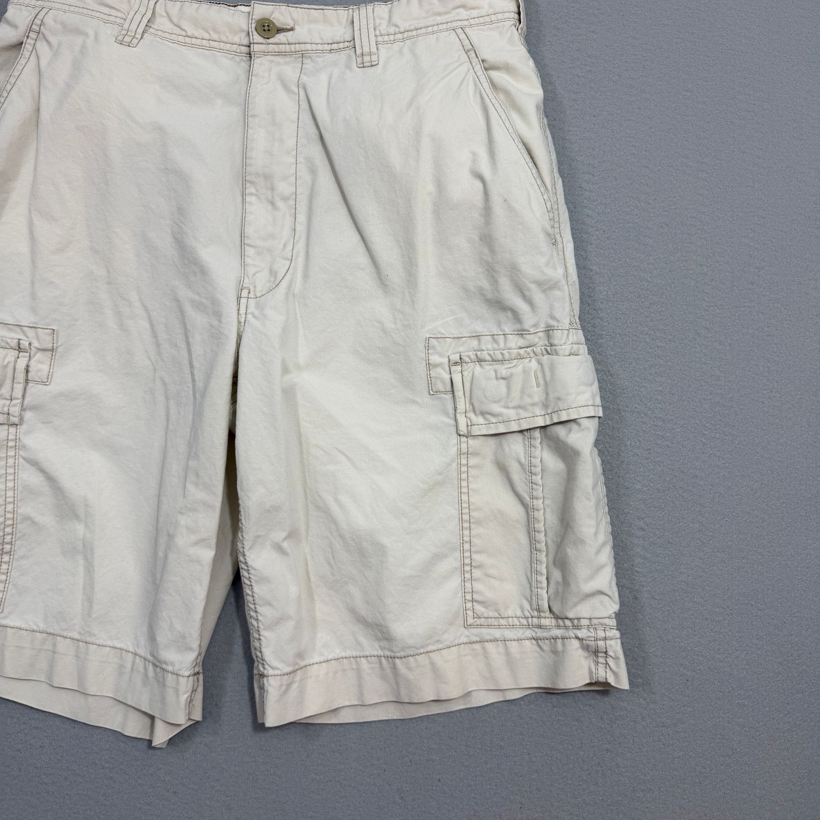 Polo Ralph Lauren Vintage Polo Jean Co Cargo Shorts Men's 34 White 11" Inseam Size US 34 / EU 50 - 2 Thumbnail