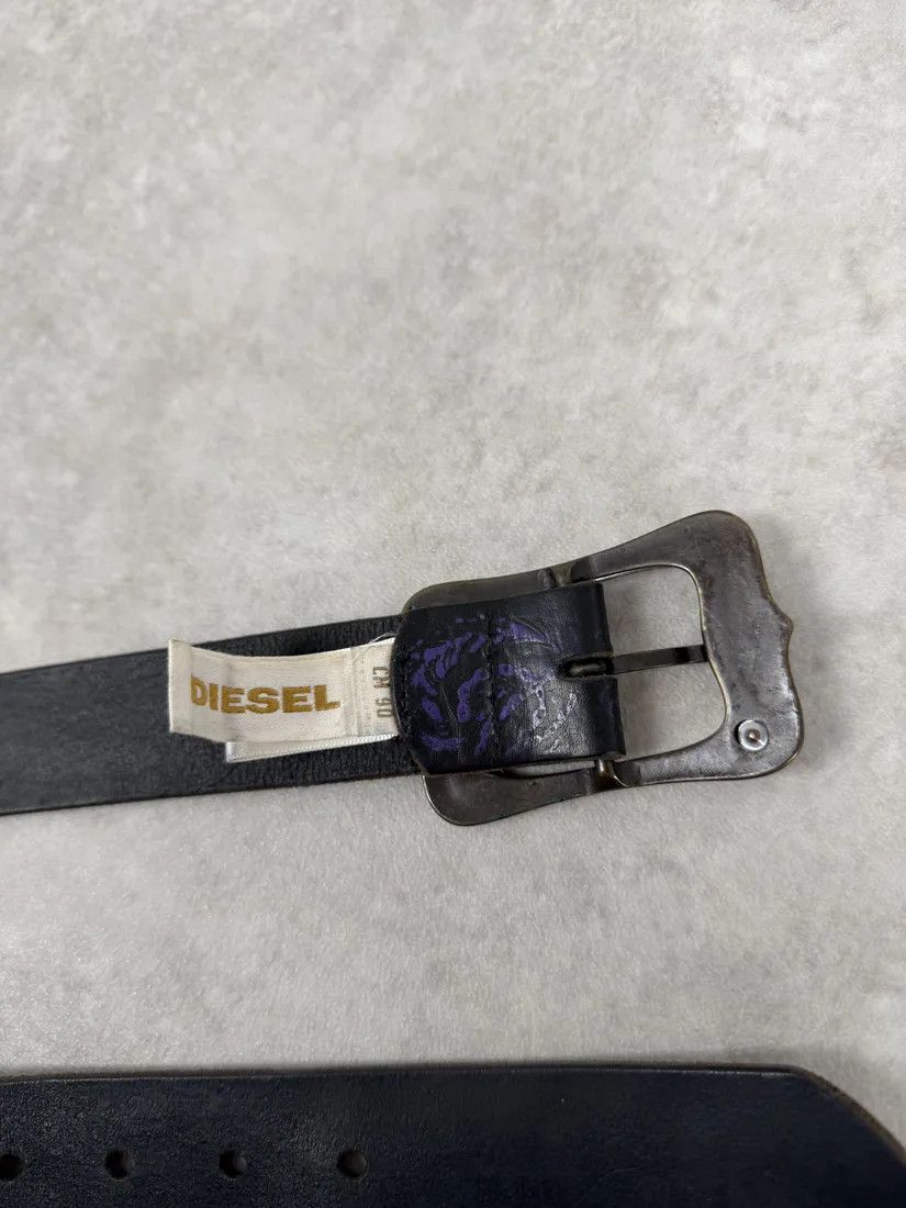 Diesel Diesel Black Embroidered Purple & Pink Pattern Belt Size ONE SIZE - 7 Thumbnail