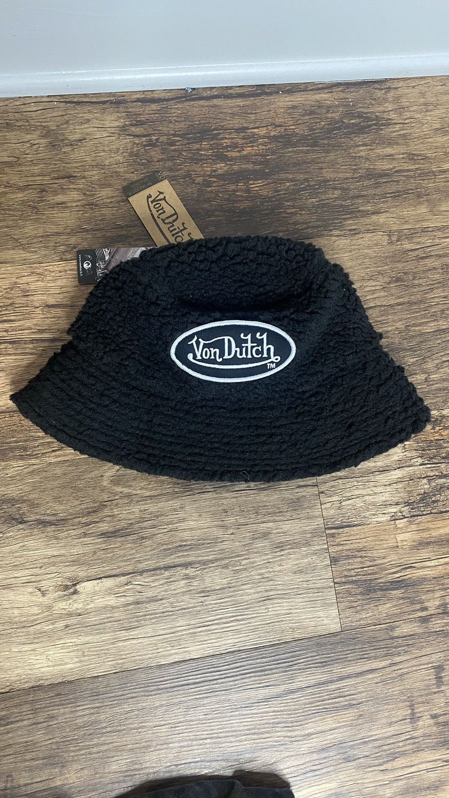 image of Vintage x Von Dutch Bucket Hat in Black, Men's