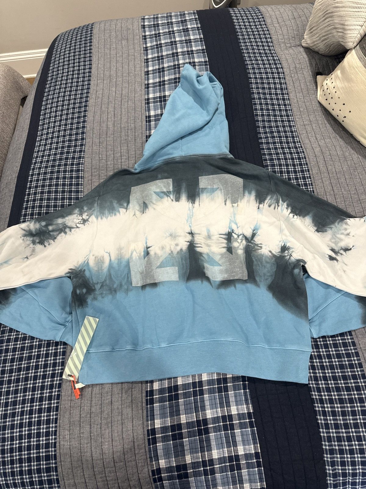 Off-White OFF-WHITE Arrows Tye Dye “Blue” Hoodie Size US XL / EU 56 / 4 - 2 Thumbnail