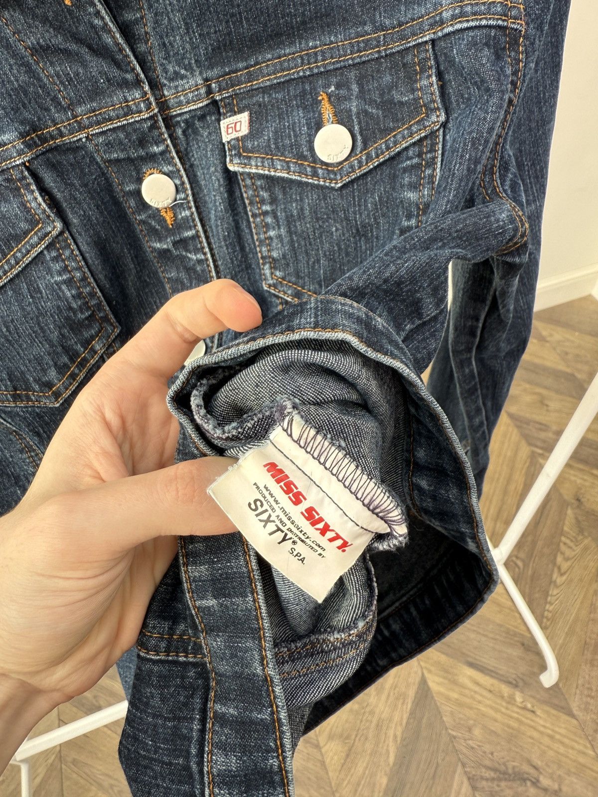 Miss Sixty MISS SIXTY Italy VTG 90s Cotton Denim Slim Fit Jacket Size S / US 4 / IT 40 - 10 Thumbnail