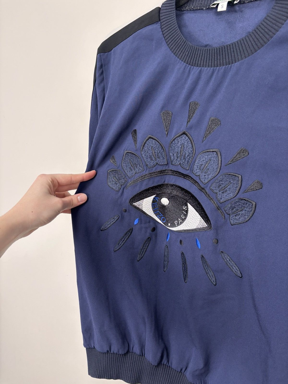 Kenzo Kenzo Paris Women’s Eye Crepe Navy Blue Sweatshirt Crewneck Size S / US 4 / IT 40 - 5 Thumbnail