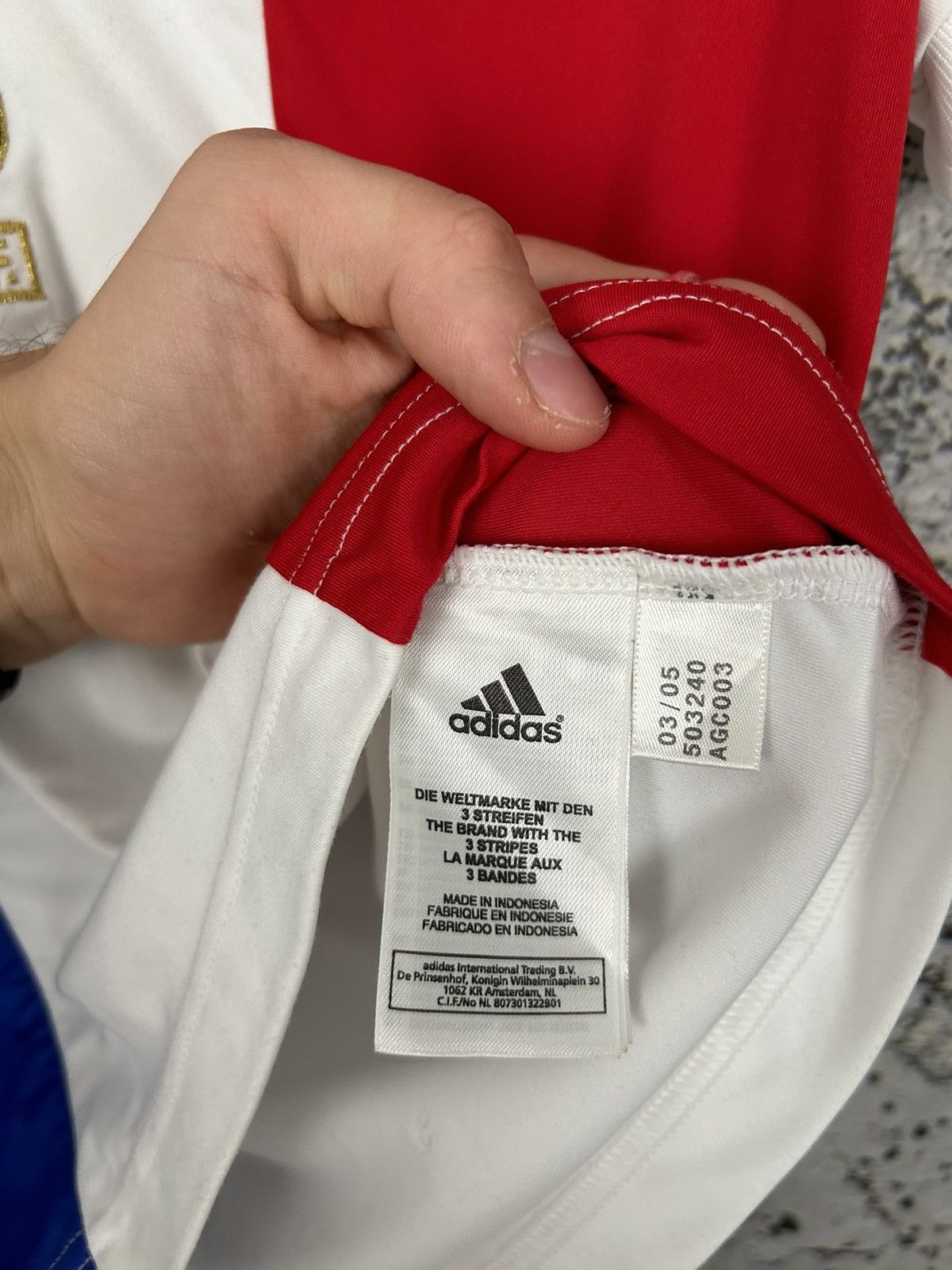 Adidas Vintage Adidas France World Cup Soccer Jersey Football Rare Size US L / EU 52-54 / 3 - 6 Thumbnail