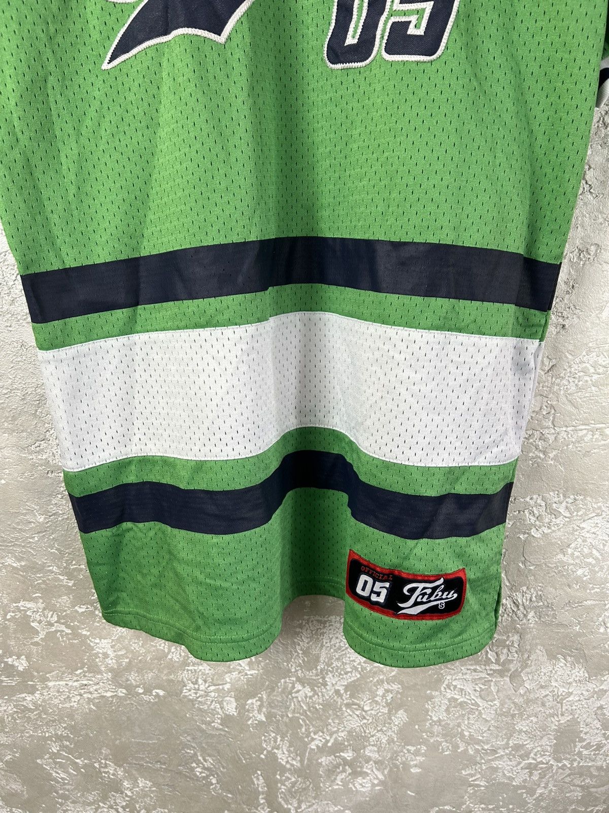 Fubu Vintage 90s Fubu 05 Rap Jersey Y2K T- 3 Shirt Green Size US S / EU 44-46 / 1 - 3 Thumbnail