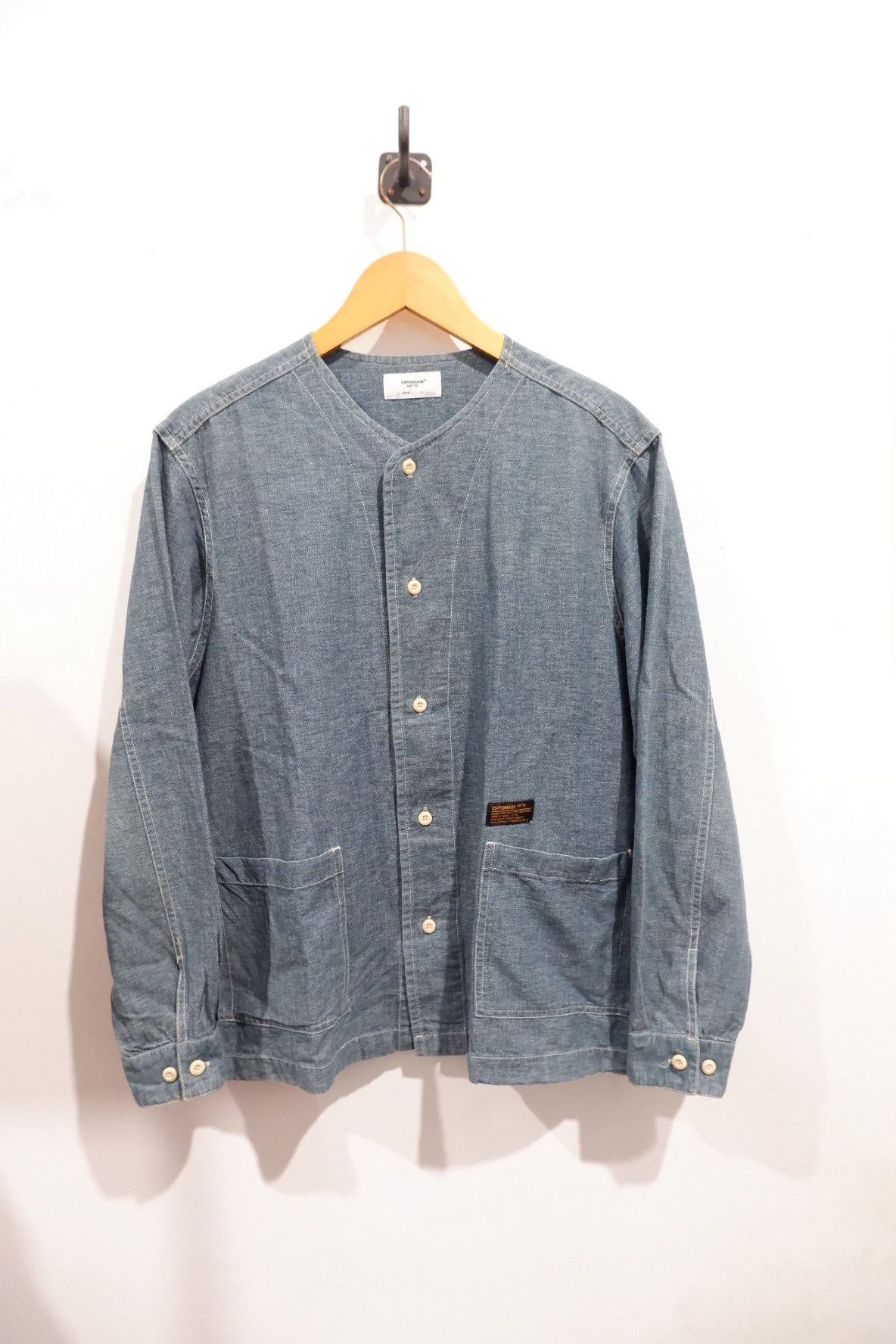 FrizmWORKS Espionage Utility Colarless Chambray Shirts Size US M / EU 48-50 / 2 - 1 Thumbnail