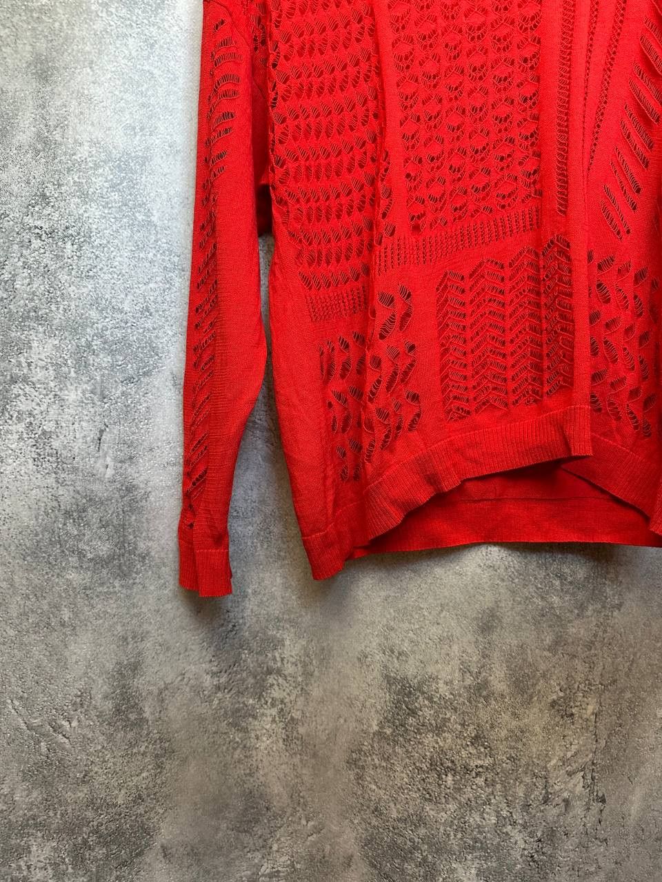 Sandro Sandro Paris Knit Long Sleeve Top Red Long Sleeve Size S / US 4 / IT 40 - 7 Thumbnail