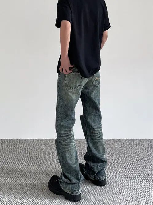 VIBE American high street retro distressed cleanfit ripped jeans Size US 32 / EU 48 - 4 Thumbnail