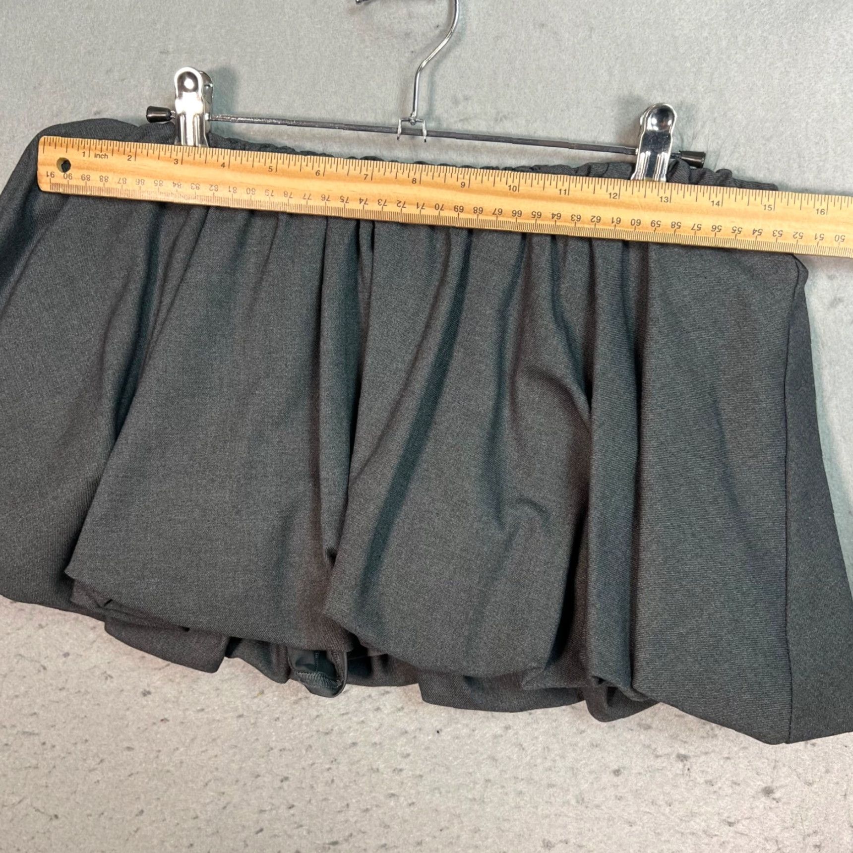 Vintage Kimchi Blue Gray Bubble Mini Skirt Polyester Blend Large Womens Size 36" / US 14 / IT 50 - 5 Thumbnail