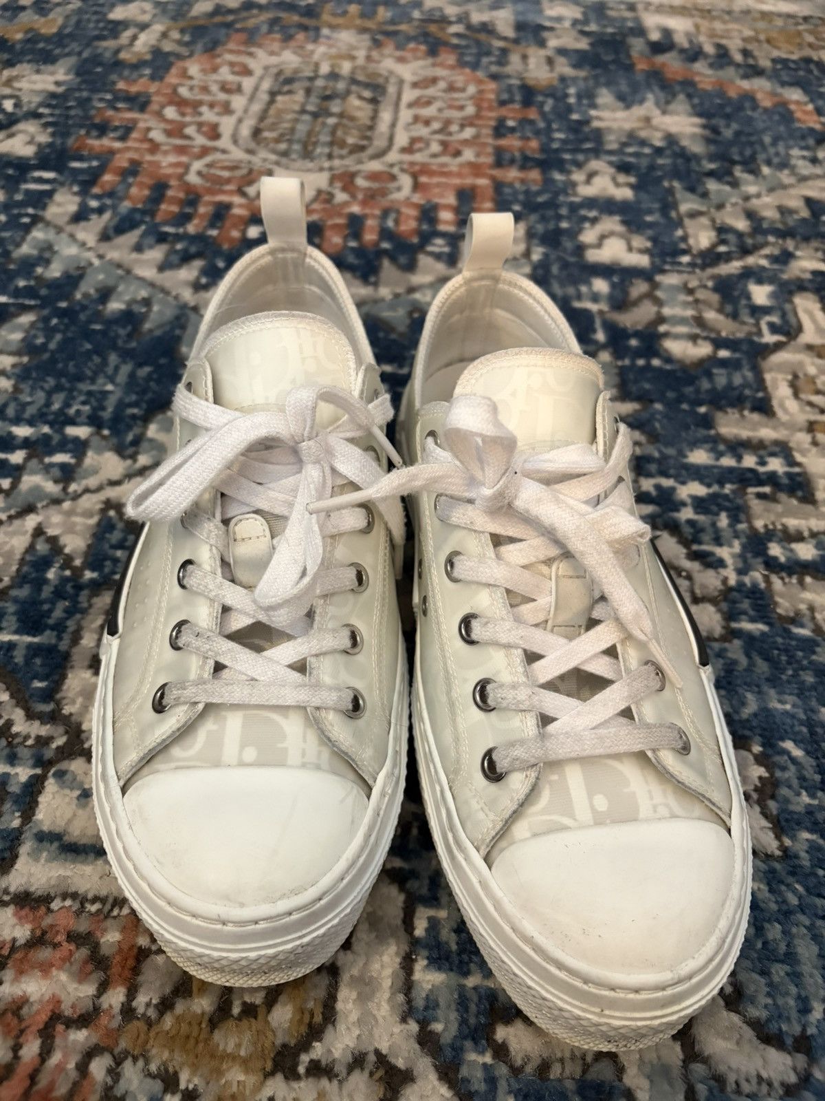 Dior Dior b23 low top white Size US 8 / EU 41 - 1 Thumbnail